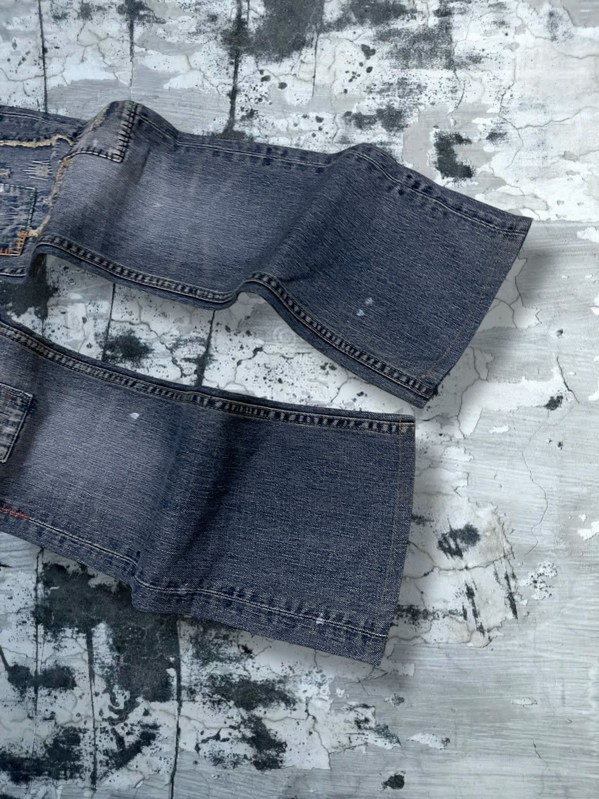 Tornado Mart Vintate Og 1990s Japan Designer Back Number Boro Distressed Size US 30 / EU 46 - 5 Thumbnail