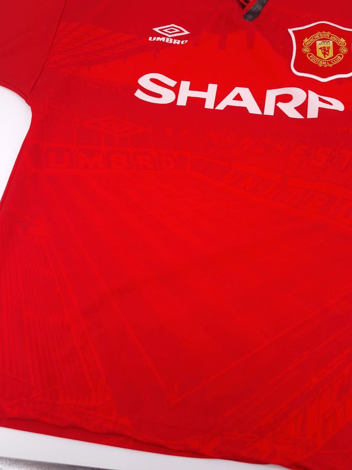 Umbro Vintage Manchester Utd 94 95 96 vintage home jersey Size US M / EU 48-50 / 2 - 5 Thumbnail