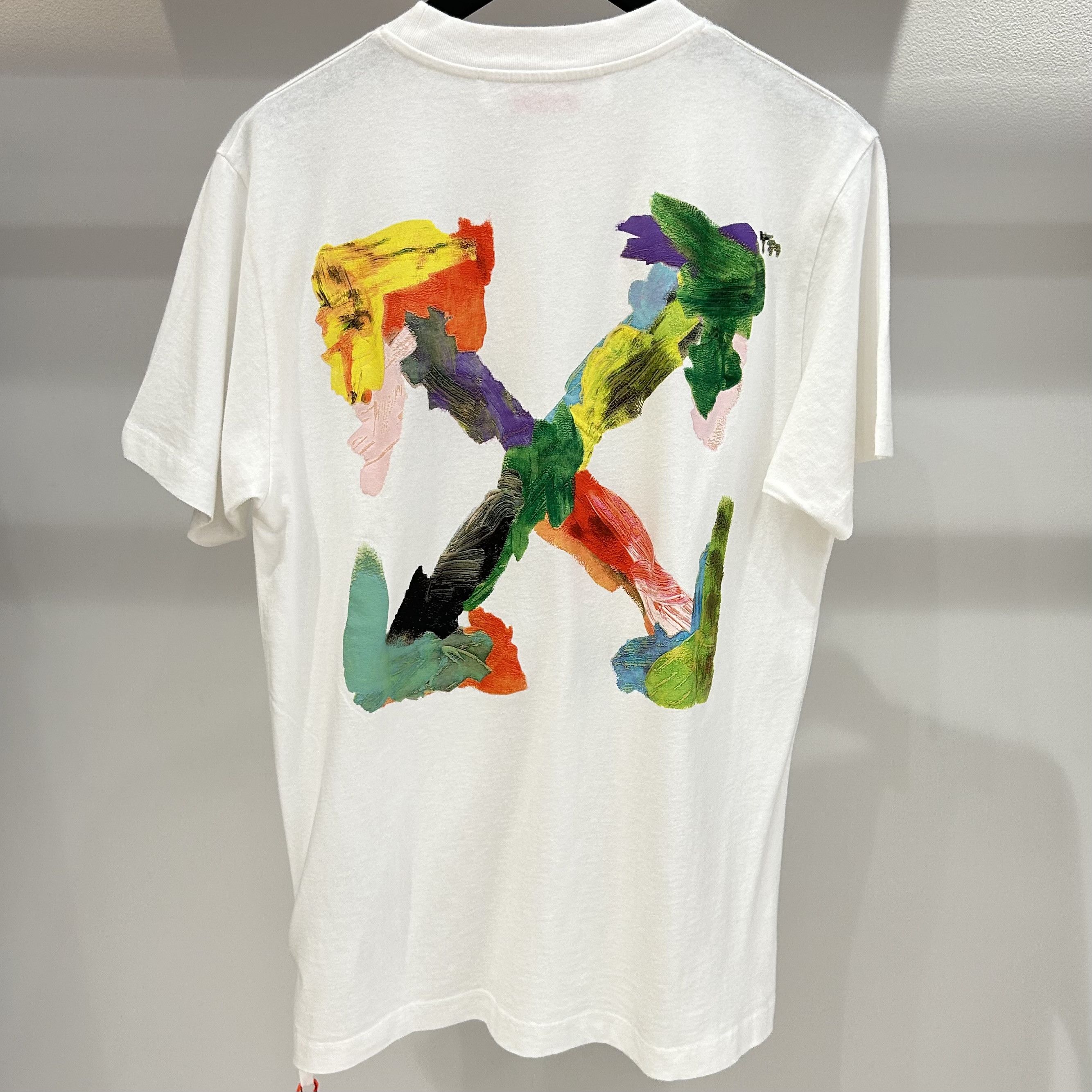 Off-White OFF-WHITE Brush Arrows Slim Skate S/S Tee Size US M / EU 48-50 / 2 - 2 Thumbnail