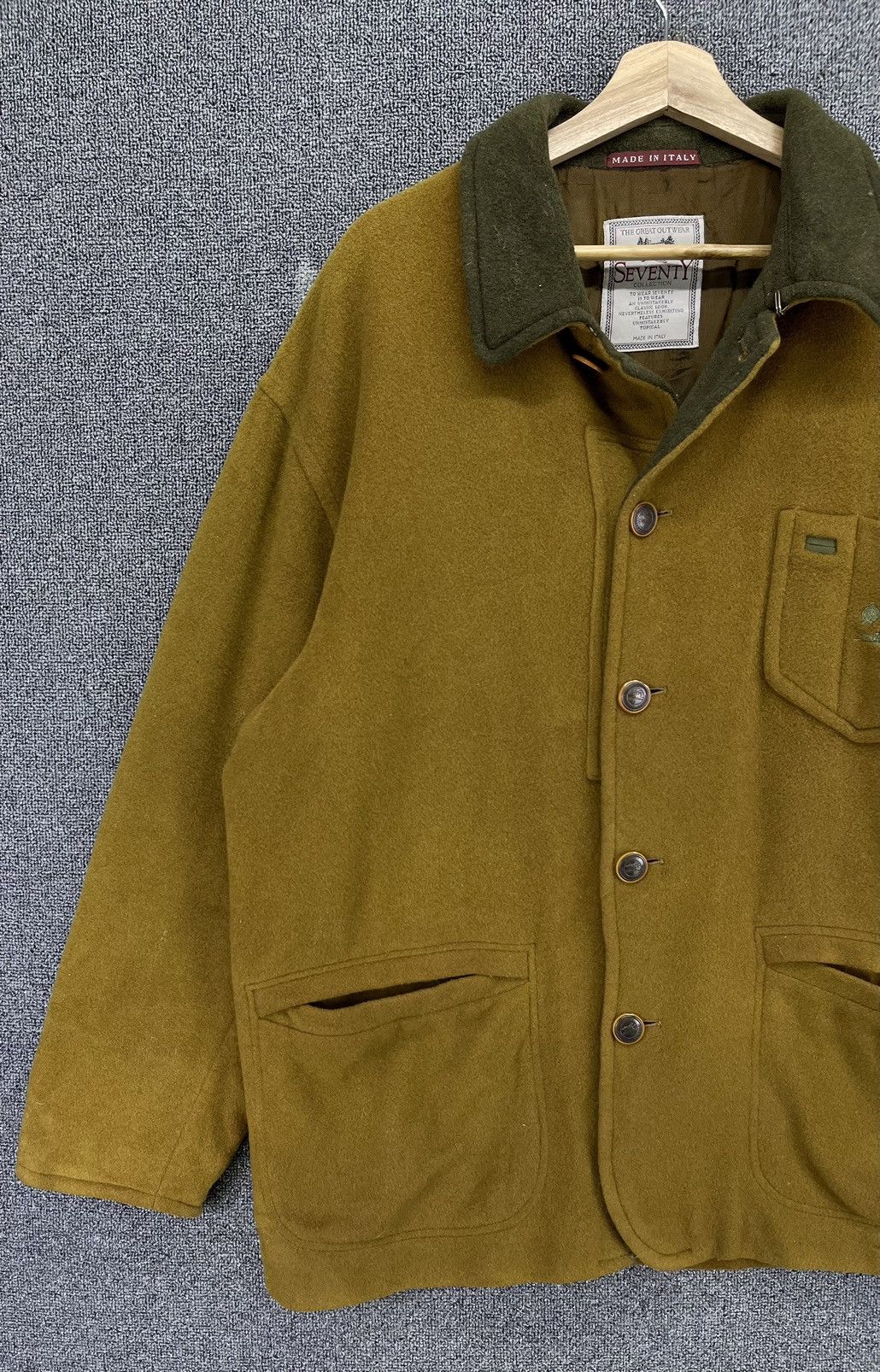 Vintage Vintage Seventy Collection Made In Italy Wool Jacket Size US M / EU 48-50 / 2 - 3 Thumbnail