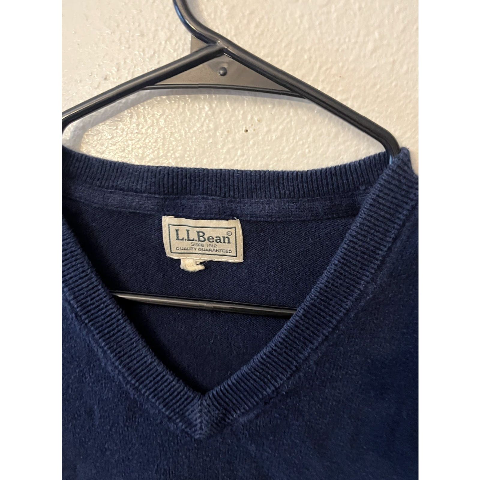 Vintage L.L. Bean Sweater Mens XL Navy Blue Knit Crewneck Pullover Outdoors Adult Size US XL / EU 56 / 4 - 2 Thumbnail