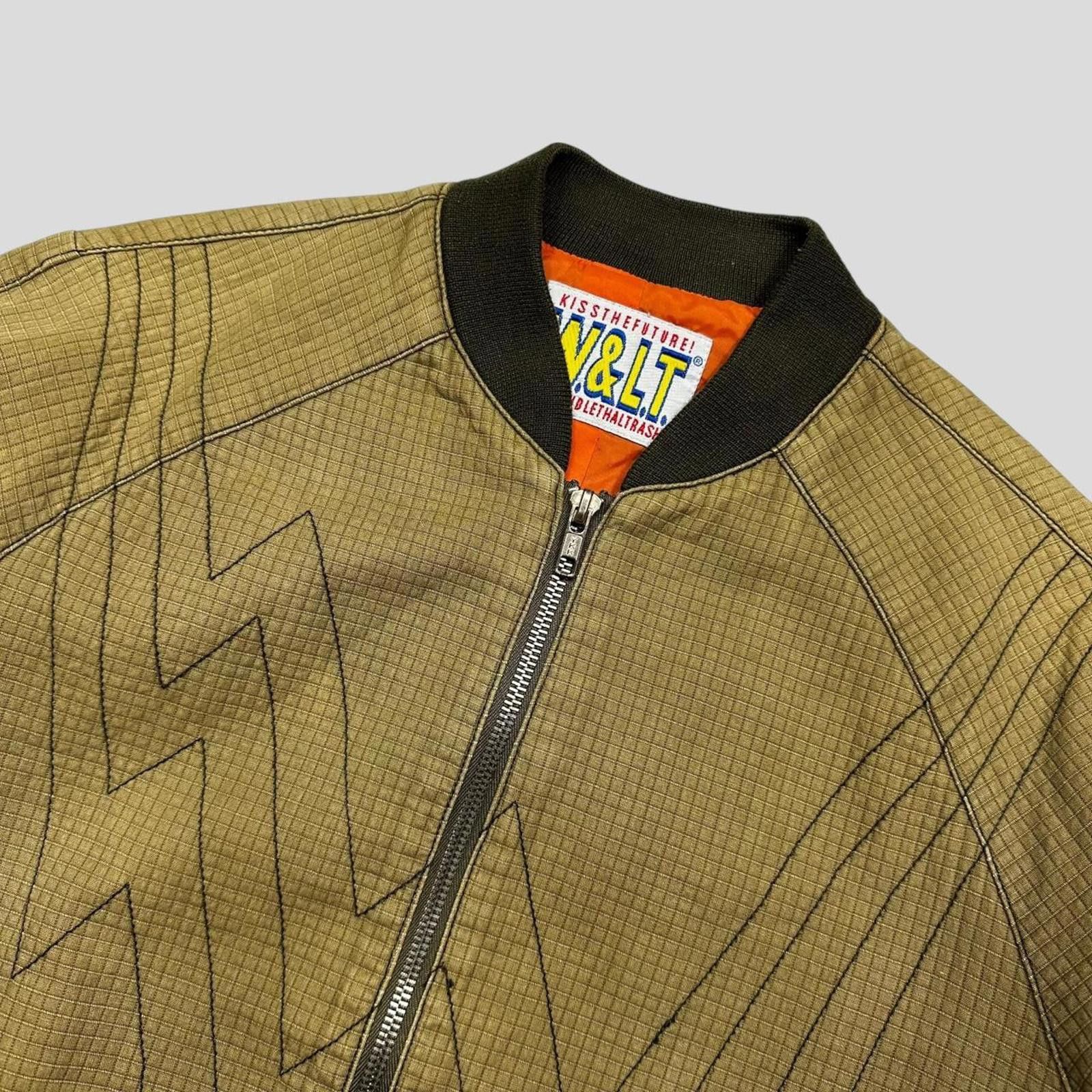 Walter Van Beirendonck W+LT Walter 00s 3D Texture Ripstop Lightning Bomber Jacket S Size S / US 4 / IT 40 - 2 Thumbnail