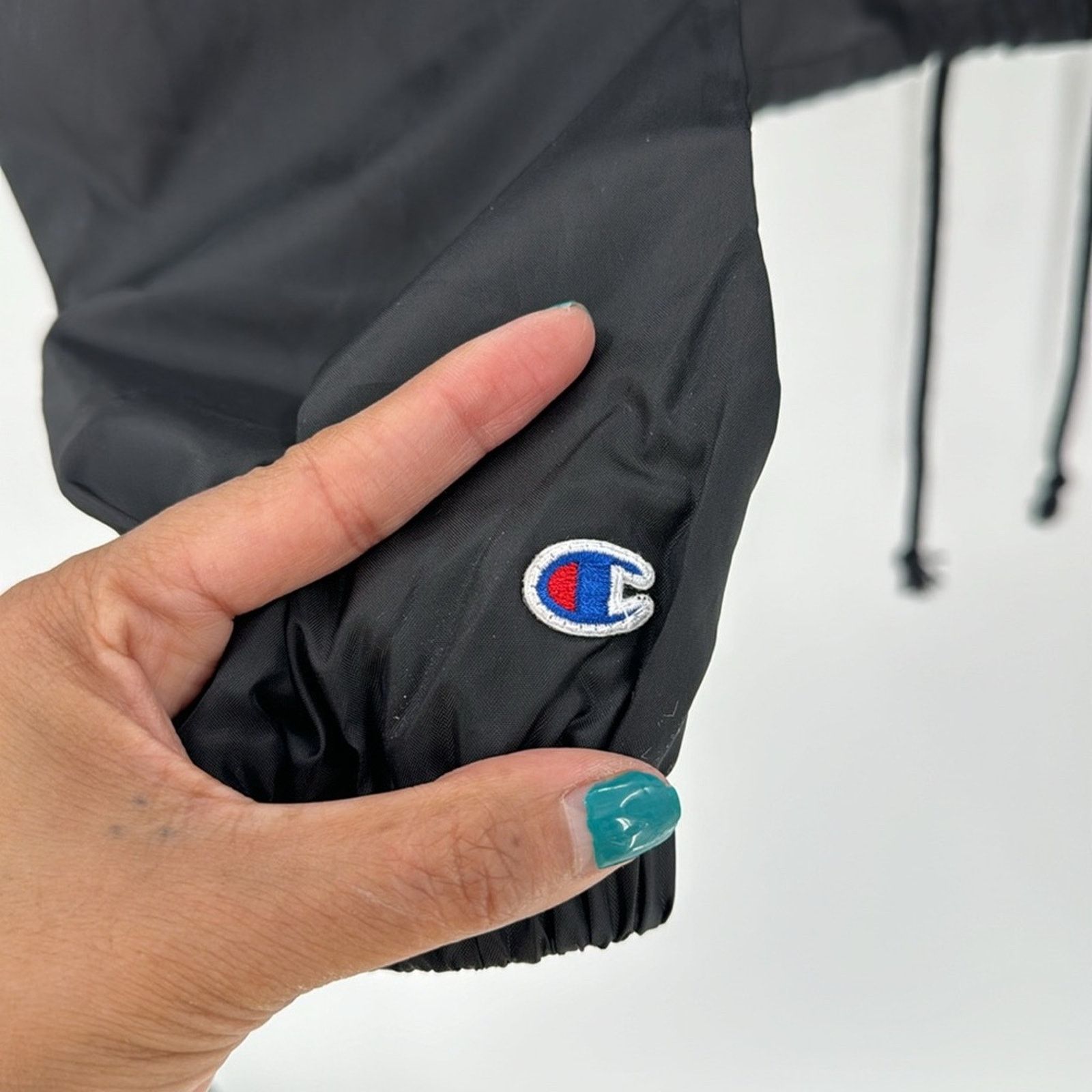 Champion Champion Authentic Cropped Coaches Jacket windbreaker sz XS Size XS / US 0-2 / IT 36-38 - 7 Thumbnail