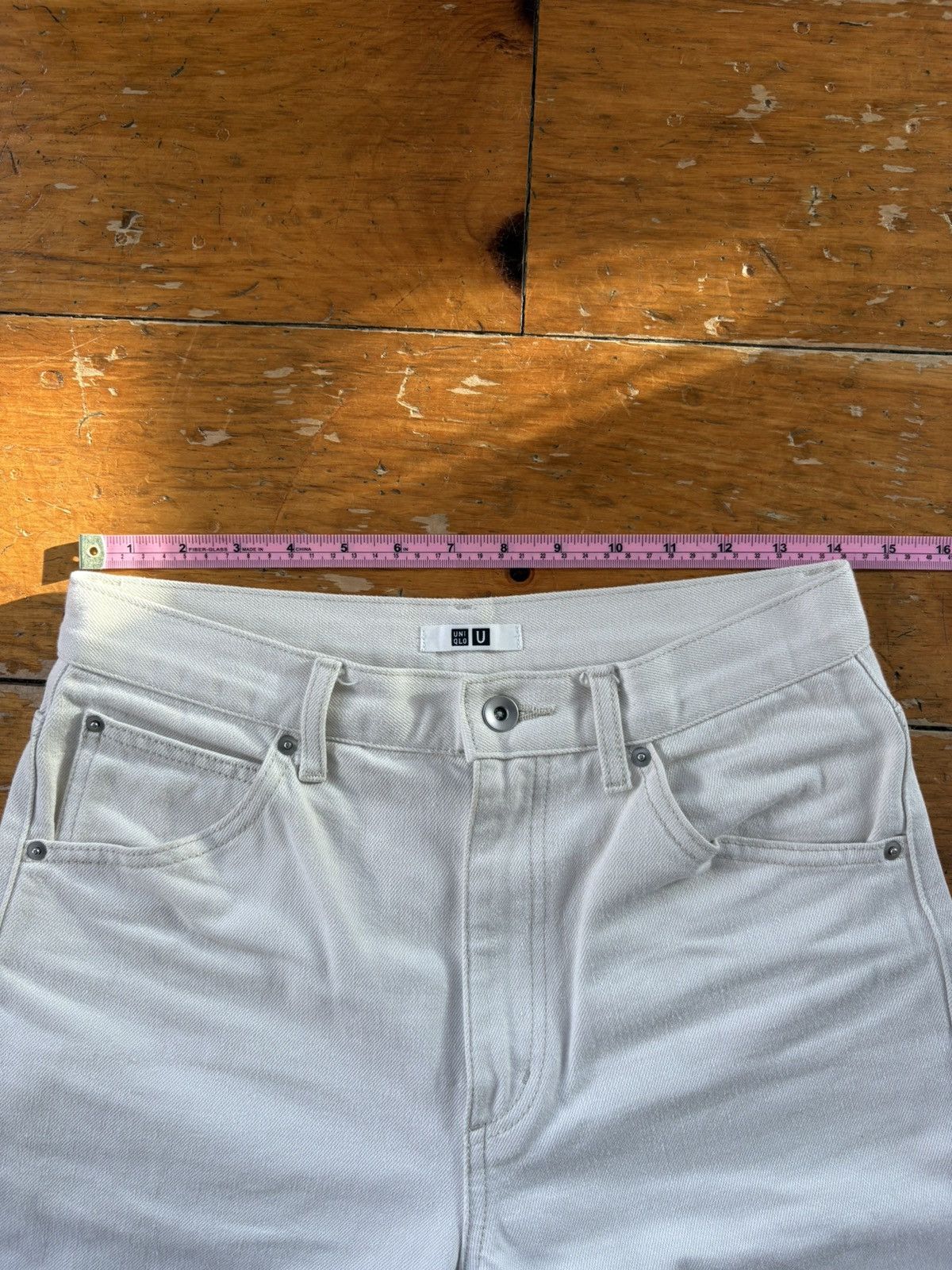 Lemaire × Uniqlo Uniqlo U Lemaire White Straight Denim Size US 26 / EU 42 - 4 Thumbnail