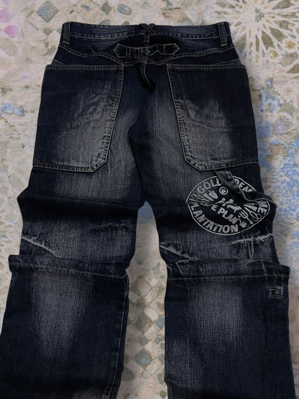 PPFM Vintage Authentic Og Designer Japan PPFM World War Denim Size US 31 - 12 Thumbnail