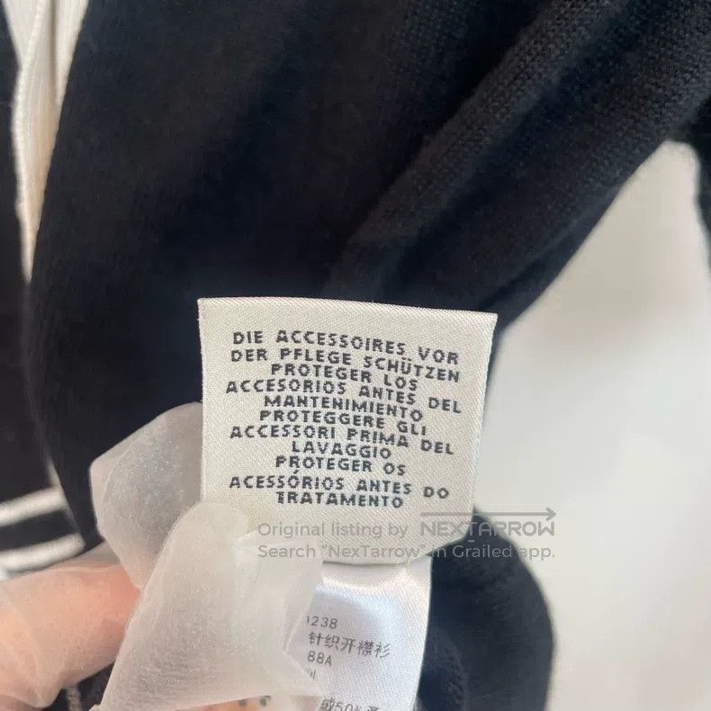 Hermes Hermes Knit Cardigan Short-Sleeve - Black and White with C Size XS / US 0-2 / IT 36-38 - 7 Thumbnail