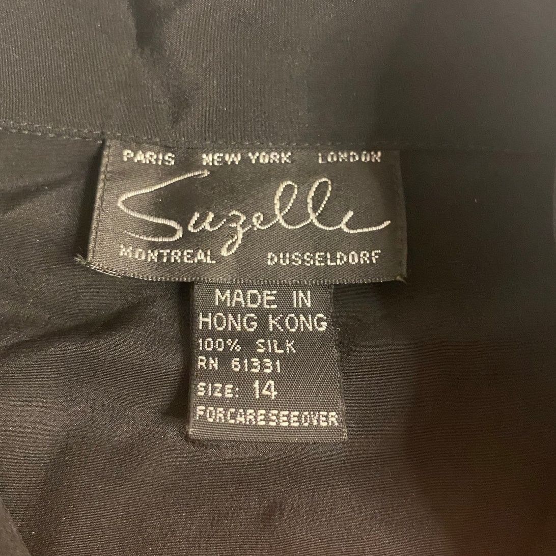 Other Vintage Starcore Glam Embroidered Silk Button Down Suzelle Size XL / US 12-14 / IT 48-50 - 4 Thumbnail