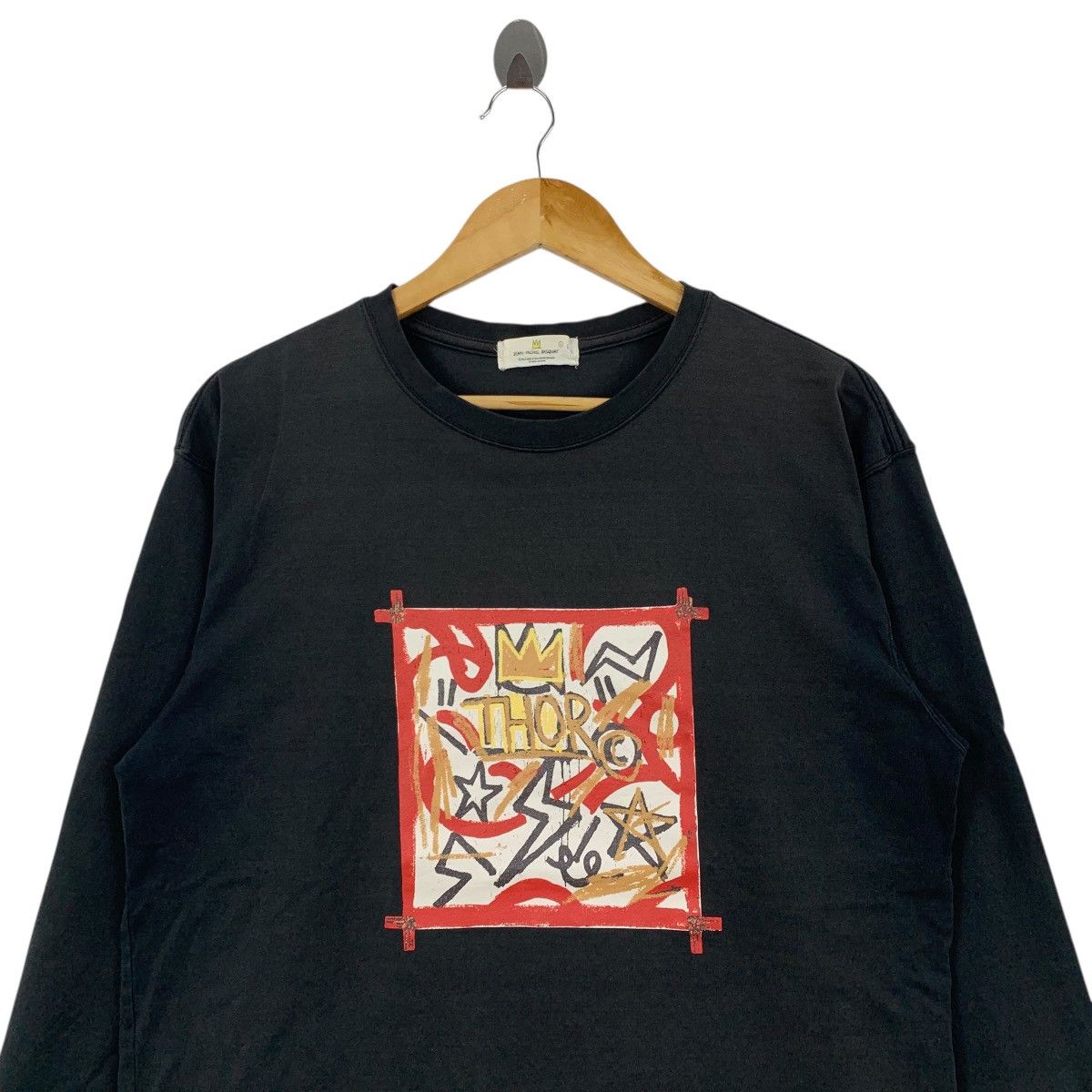 Jean-Michel Basquiat JEAN MICHEL BASQUIAT Thor Jmb Pop Art Long Sleeve Tshirt Size US M / EU 48-50 / 2 - 2 Thumbnail