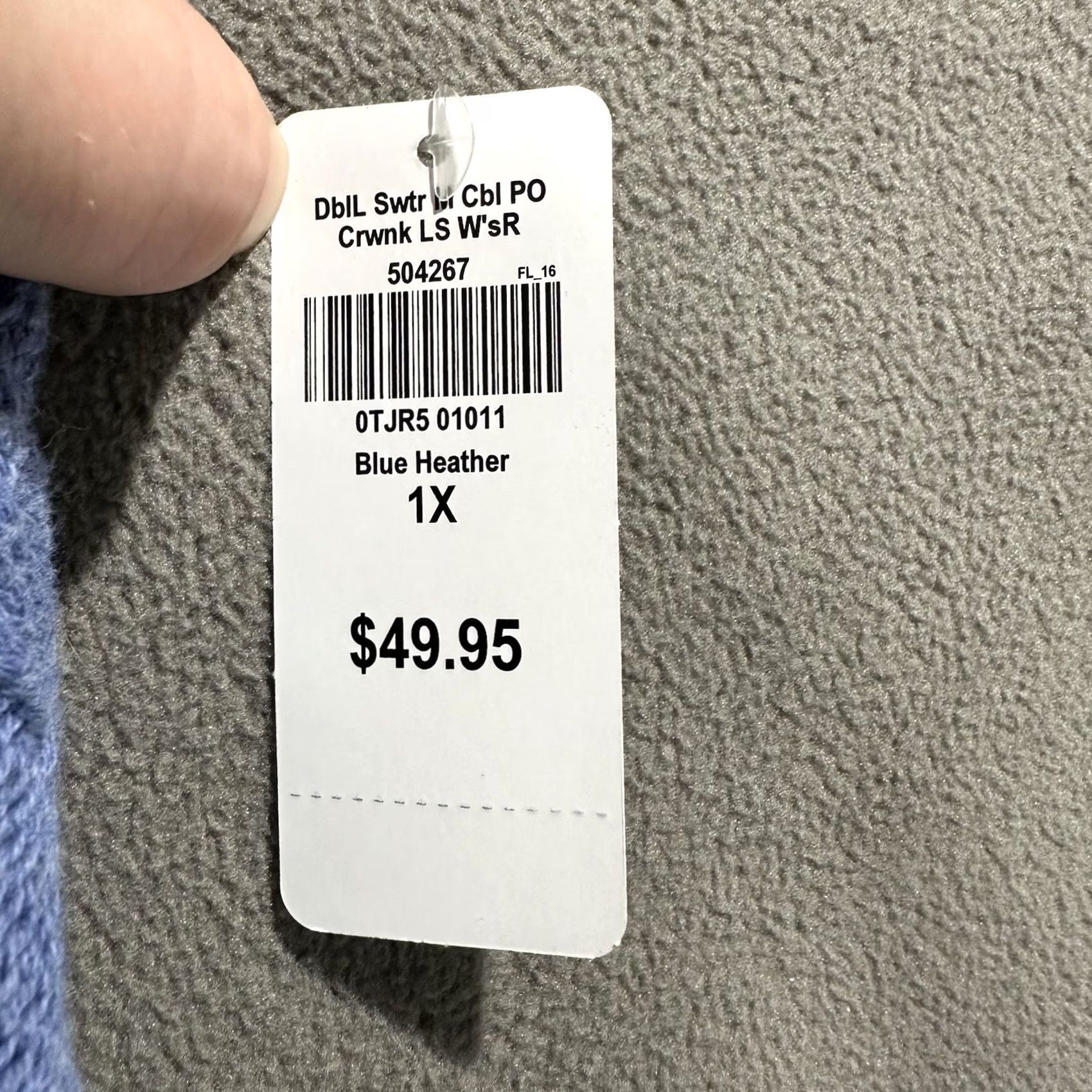 Vintage NWT L.L. Bean Sweater Women 1X Blue Heather Cable Knit Crewneck Pullover NWT L.L. Bean Sweater Women 1X Blue Heather Cable Knit Crewneck Pullover Size XL / US 12-14 / IT 48-50 - 4 Thumbnail