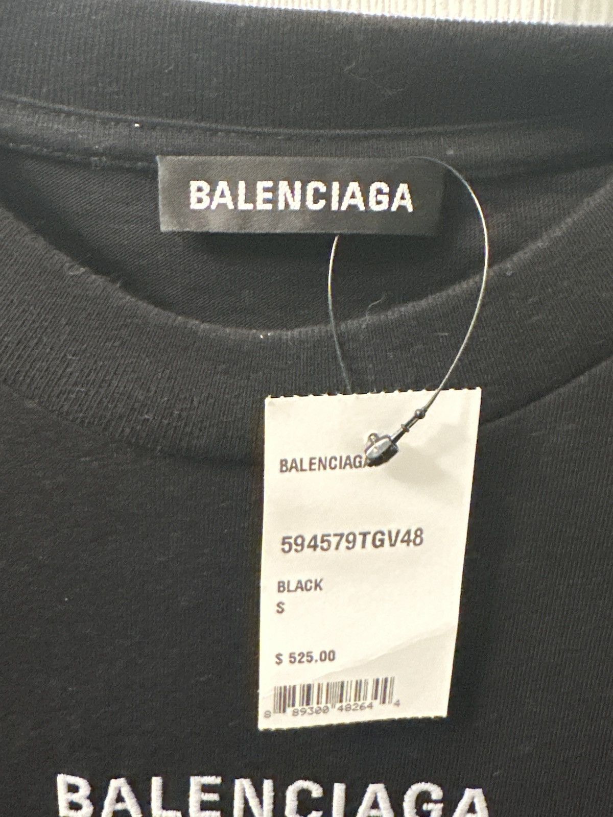 Balenciaga Balenciaga Paris Flag Logo Black Tee *Tags Included* Size US S / EU 44-46 / 1 - 2 Thumbnail
