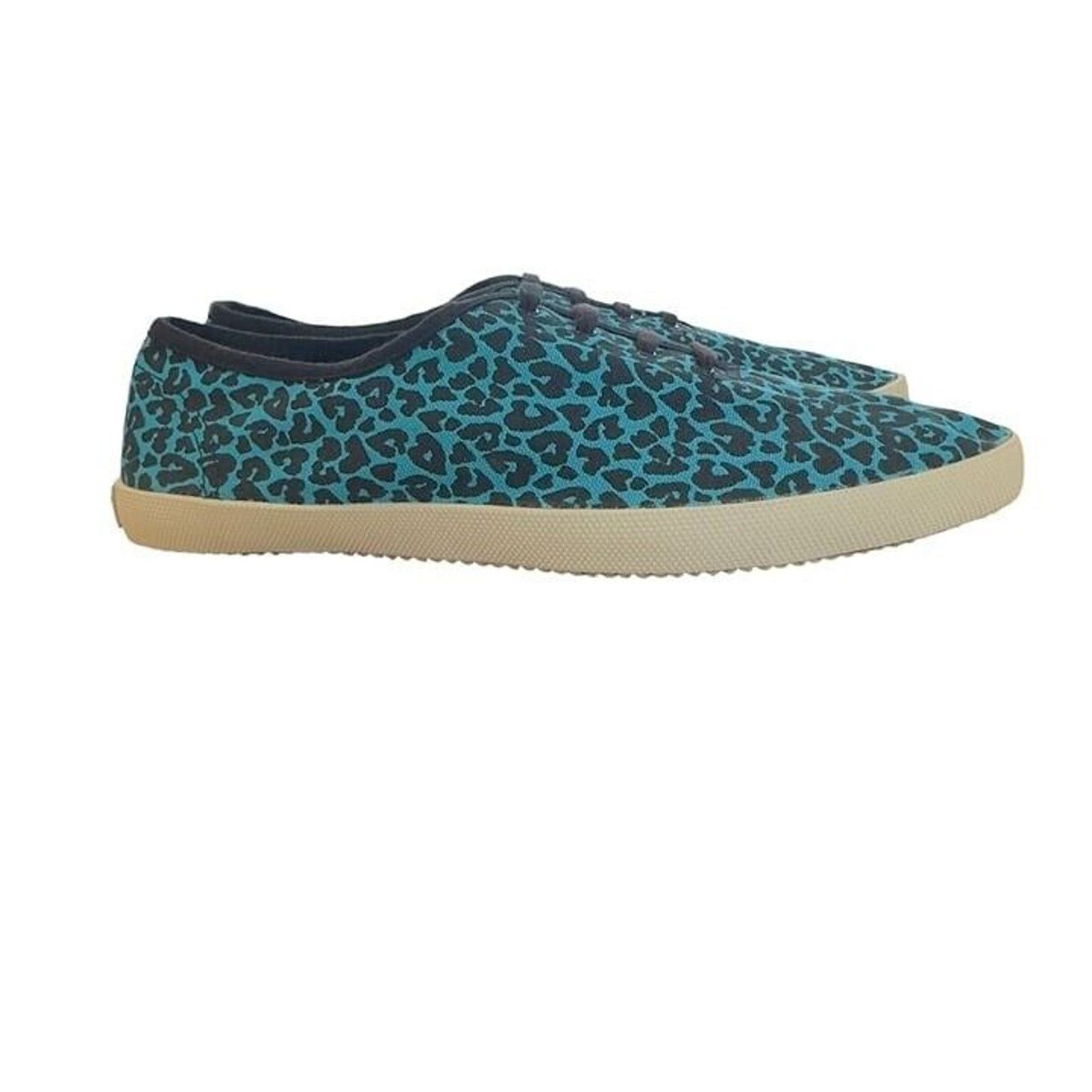 Saint Laurent Paris Saint Laurent Venice Print Aqua Blue Low Top Sneakers 41 Size US 8 / EU 41 - 4 Thumbnail