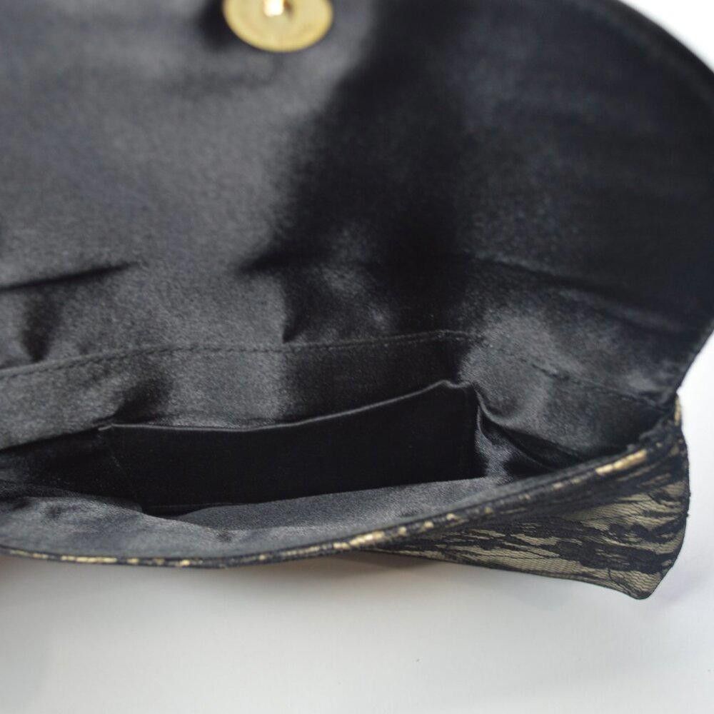 Designer Elegant Black Lace Clutch Size ONE SIZE - 2 Thumbnail