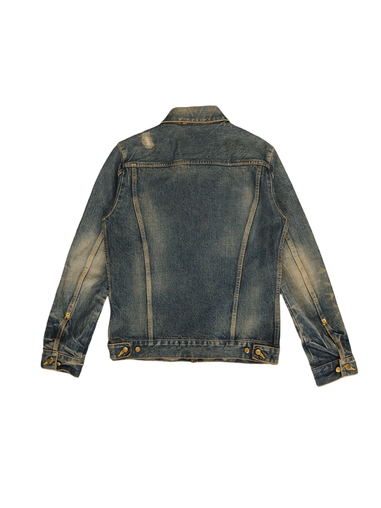 If Six Was Nine Rico Japan Double Pocket Distress Faded Denim Jacket Size US M / EU 48-50 / 2 - 9 Thumbnail