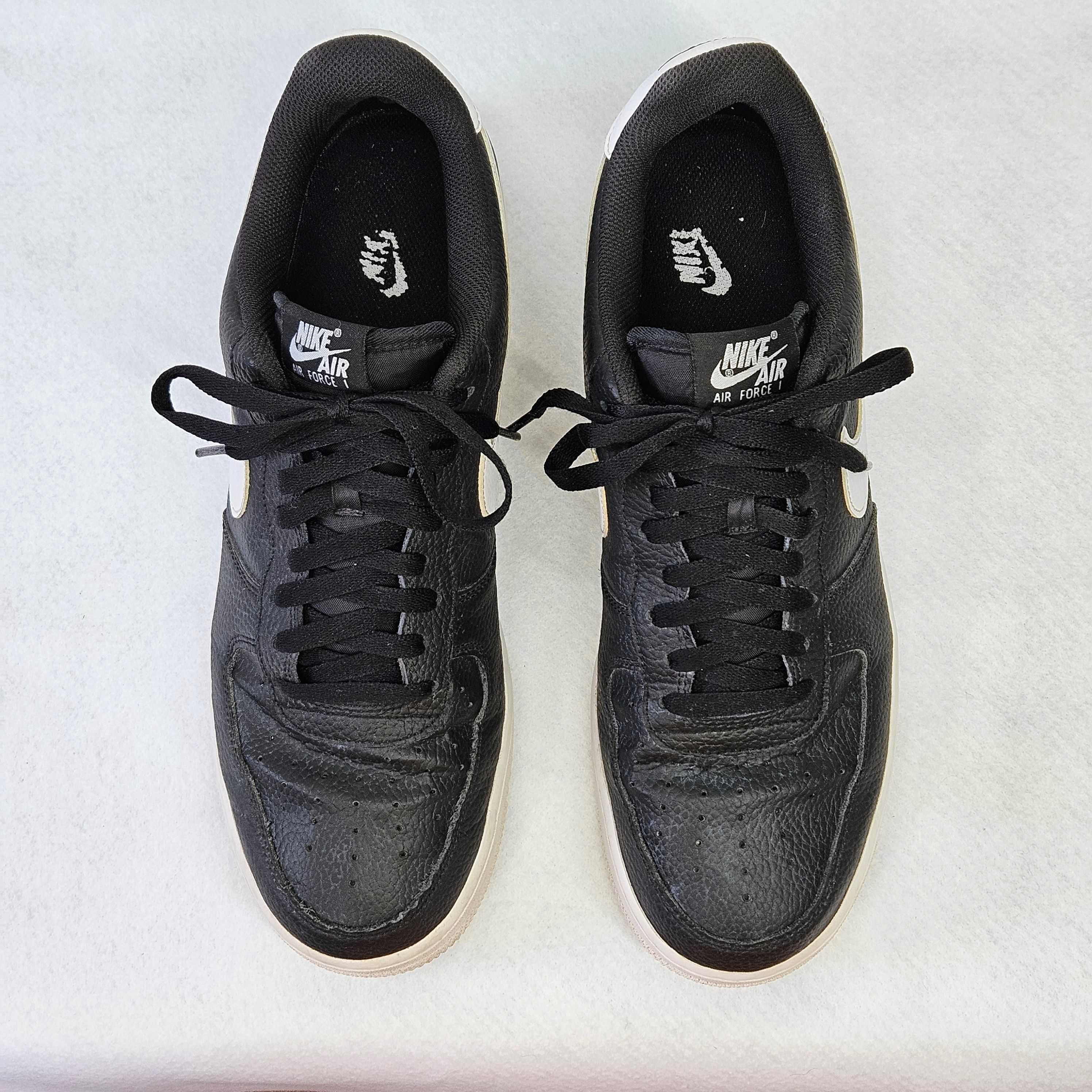 Nike Nike Men's 13 Sneakers Air Force 1 '07 Black White Pebbled Size US 13 / EU 46 - 7 Thumbnail