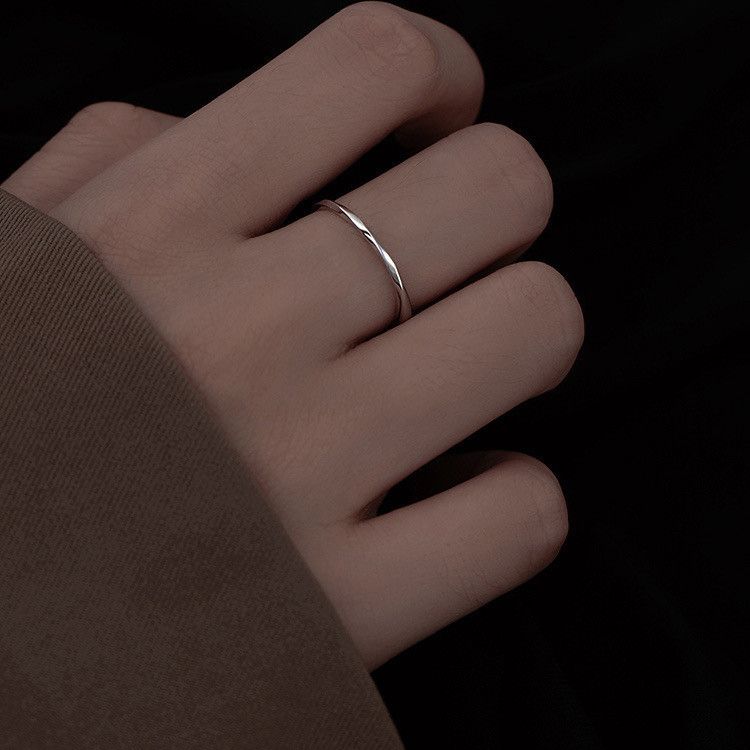 Jewelry Dark Jewelry Rings Open Size Chrome Ring (Size 7-13) Size ONE SIZE - 4 Thumbnail