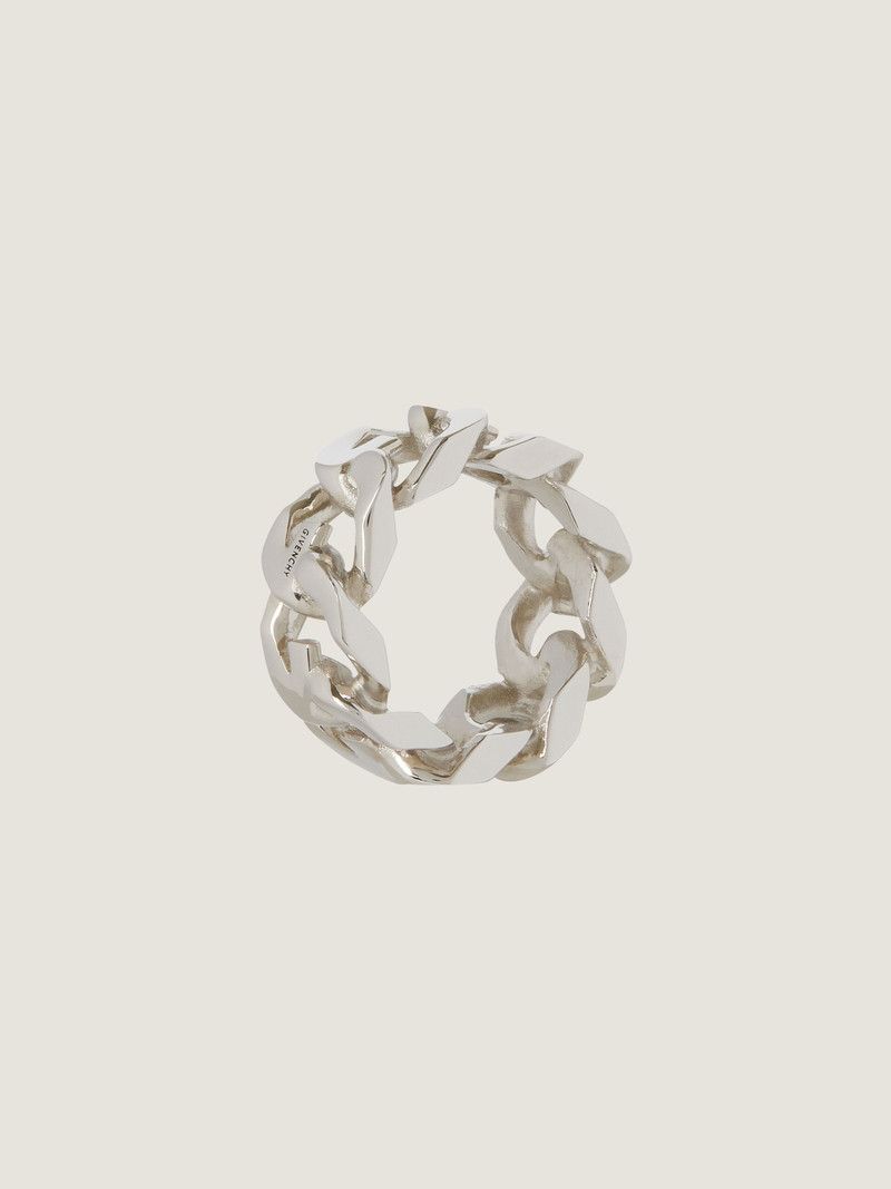 Givenchy o1n1vont0326 Size:58/G Chain Ring in Silver Size ONE SIZE - 2 Thumbnail