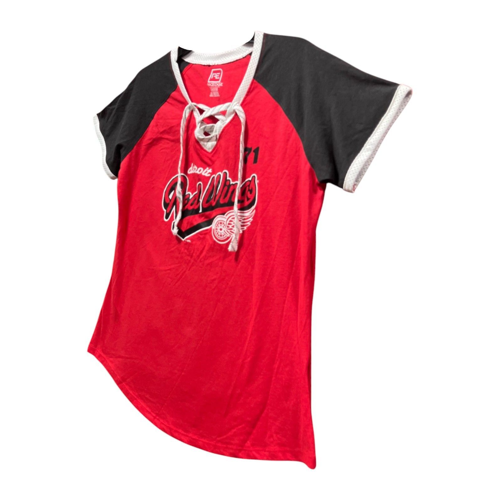 Other PROEDGE - Women's Lightweight Raglan Sleeve Lace Up T-Shirt Size L / US 10 / IT 46 - 14 Thumbnail