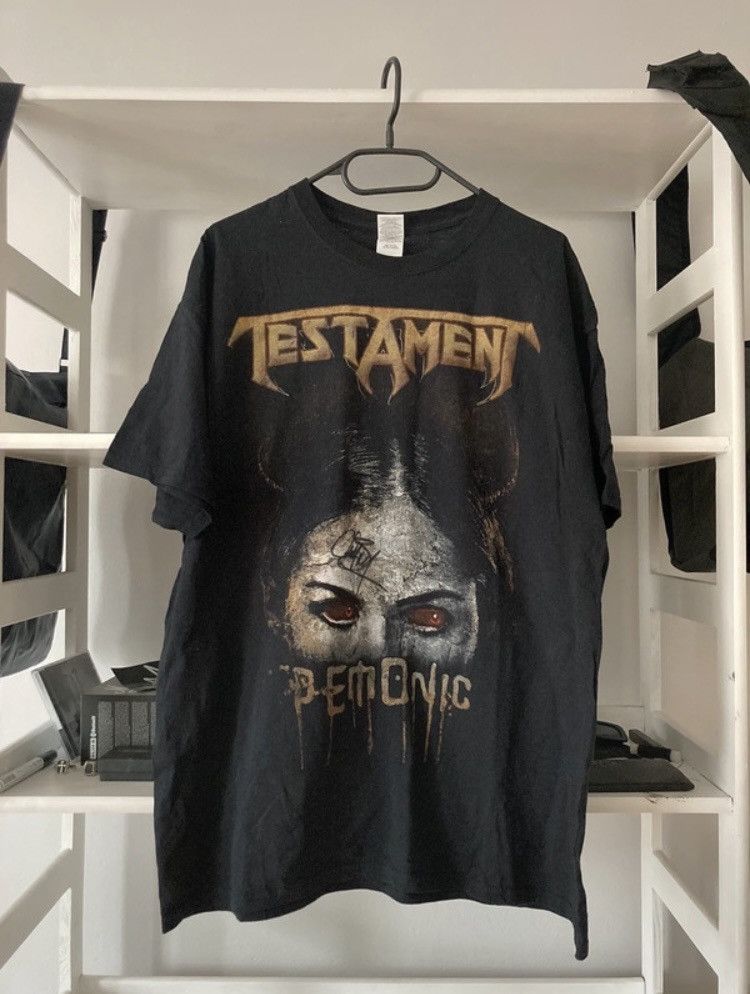 Band Tees Autographed Testament Tour Merch Size US XL / EU 56 / 4 - 1 Thumbnail
