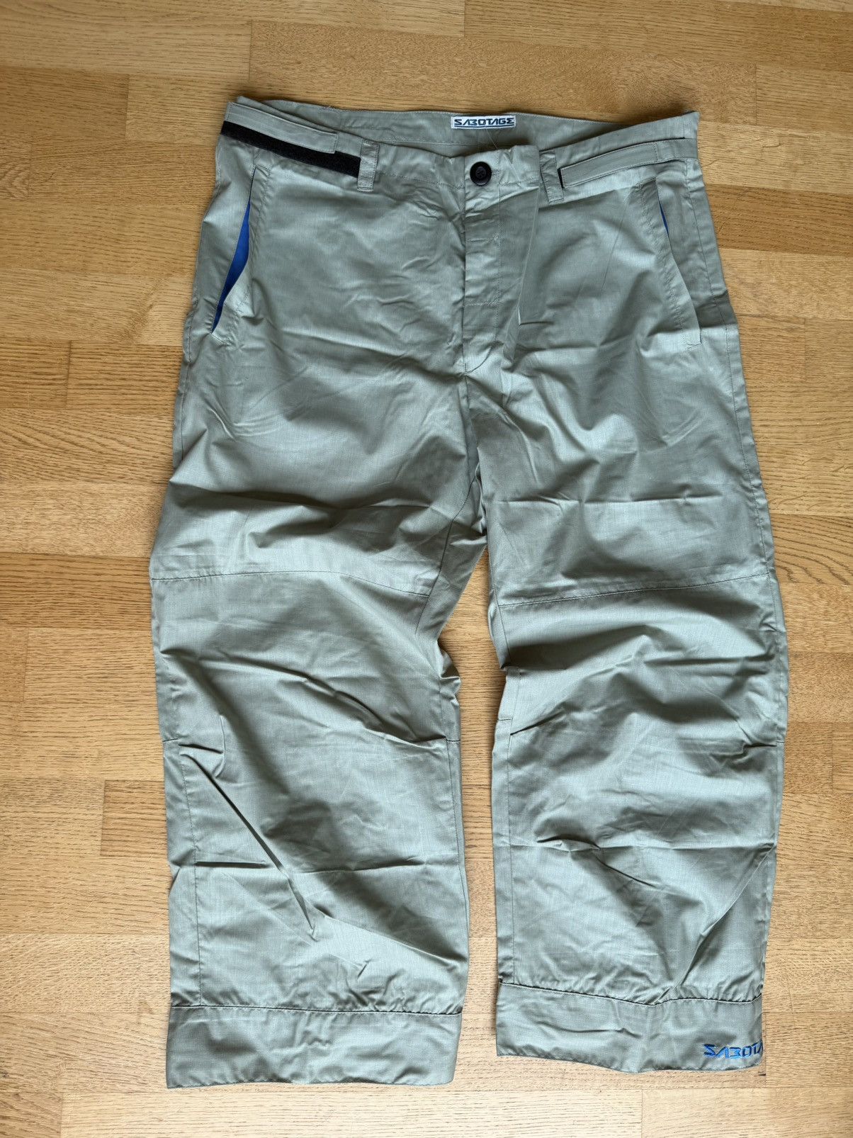 Walter Van Beirendonck NOS Early 90‘s Sabotage - Velcro Cropped pants Size US 35 - 5 Thumbnail