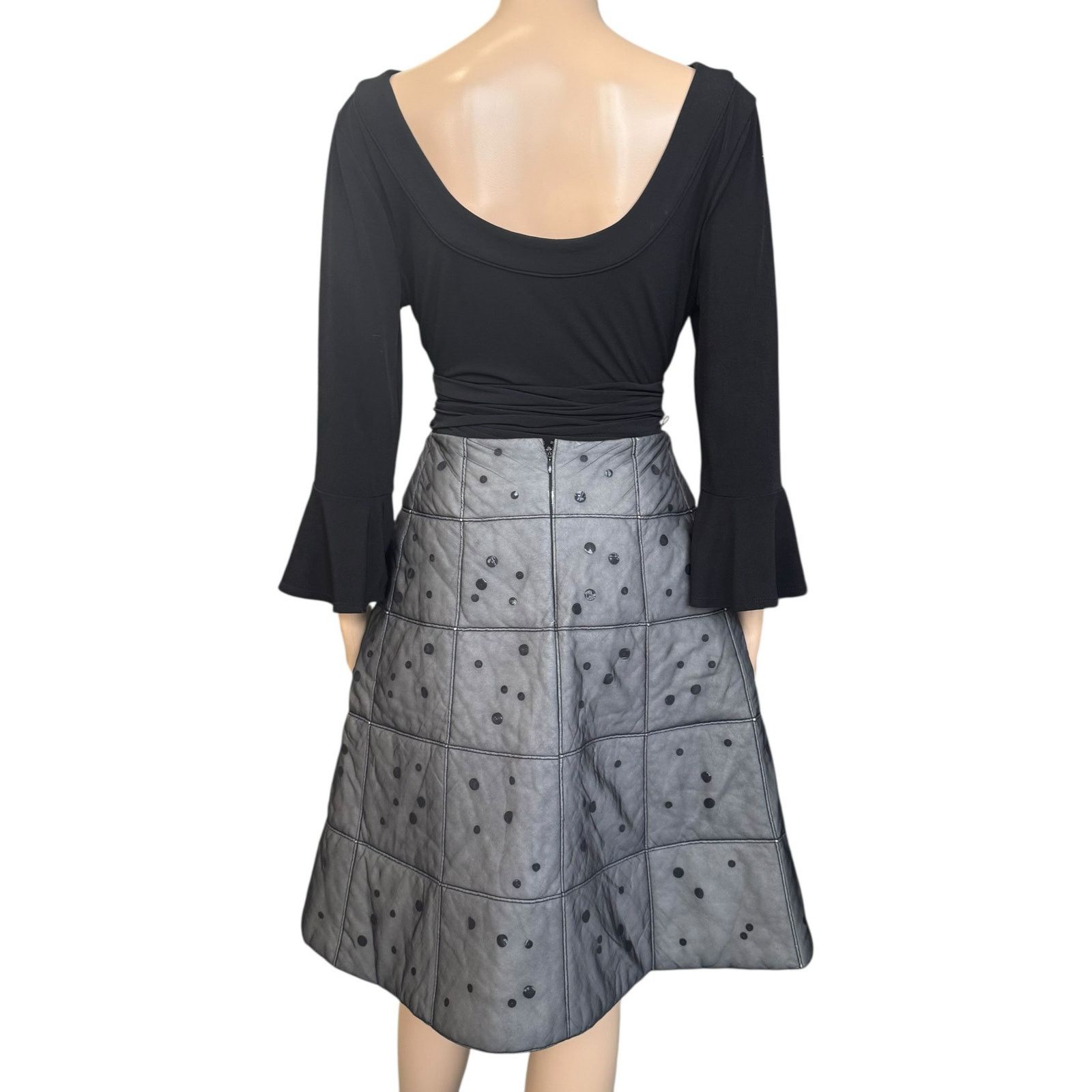 Chanel Chanel Polka Dot Skirt Size 27" / US 4 / IT 40 - 2 Thumbnail