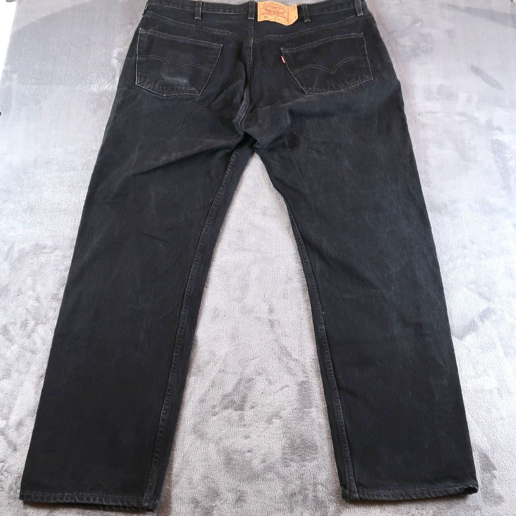 Levi's VINTAGE Levi's 501 Jeans Size 42x32 Straight Denim Black Mens 2000s USA Size US 42 / EU 58 - 2 Thumbnail