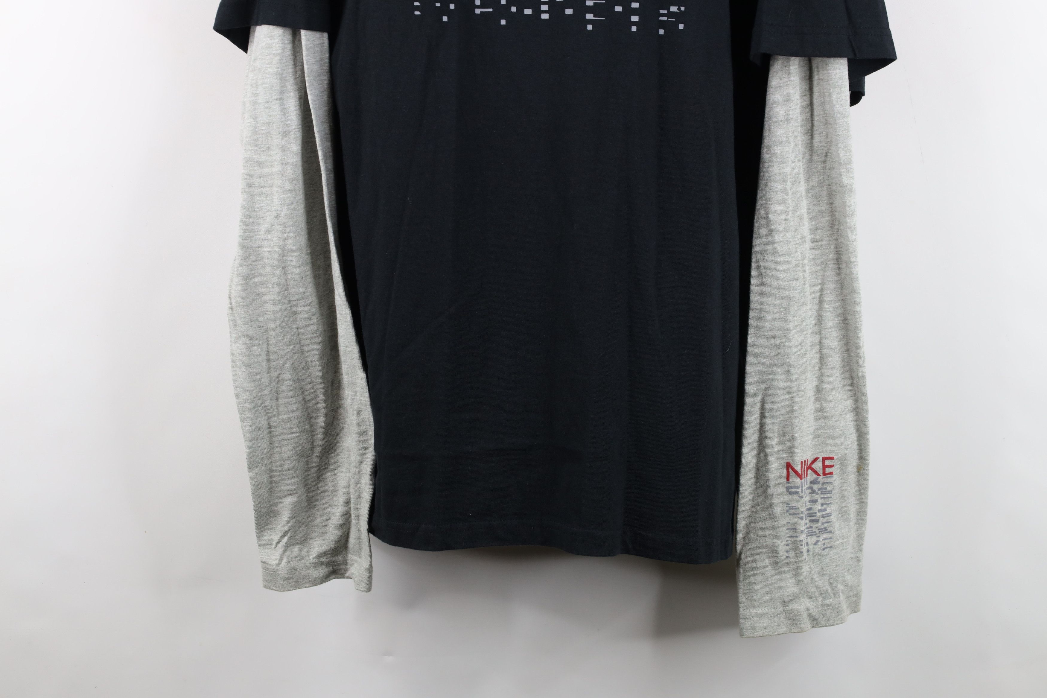 Nike Vintage 90s Y2K Nike Swoosh Layered Long Sleeve T-Shirt Size US XL / EU 56 / 4 - 3 Thumbnail