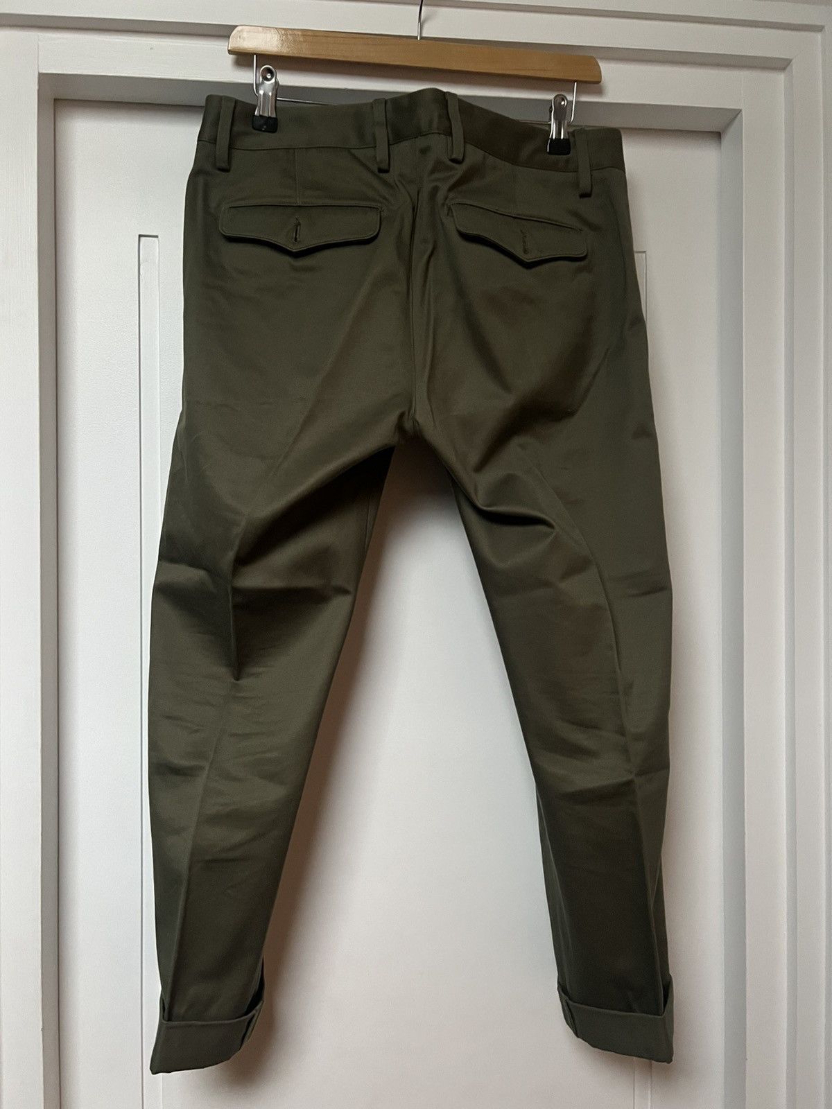 President's President’s Selvedge Chino Military Green / Khaki W31 L28.5 Size US 31 - 2 Thumbnail