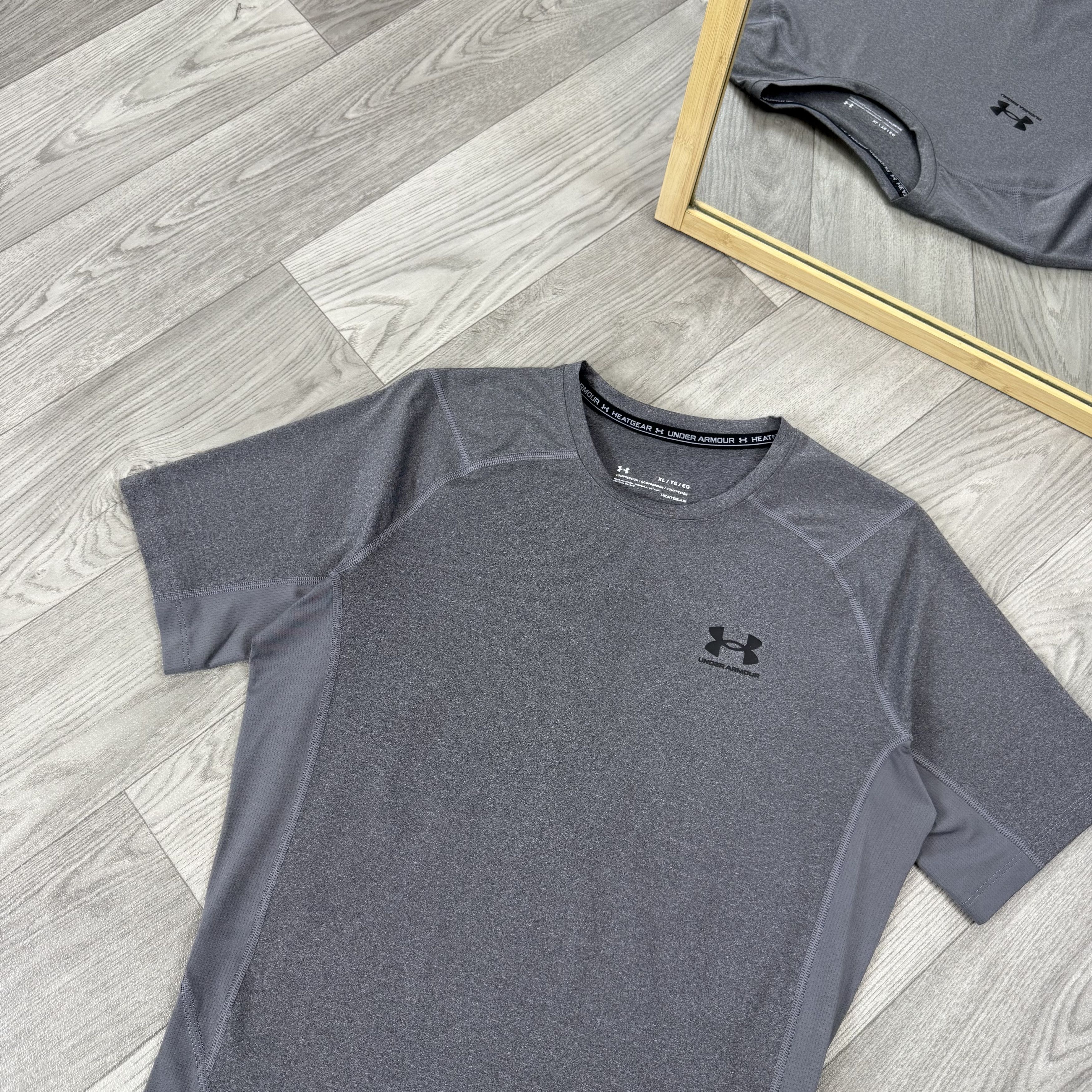 Under Armour Under Armour Grey Rashguard Grey Compression Sport Tee Shirt Size US XL / EU 56 / 4 - 5 Thumbnail