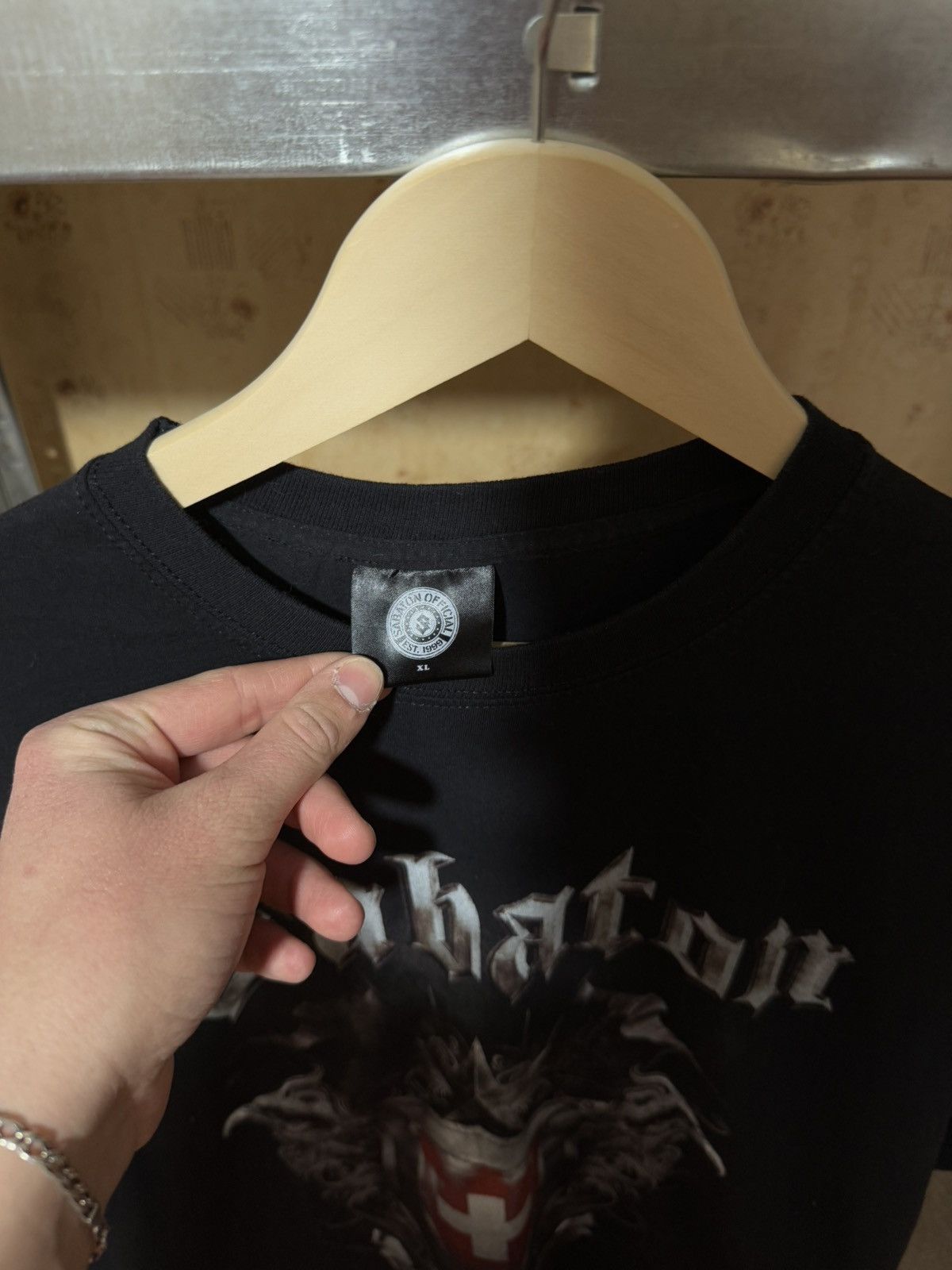 Band Tees × Vintage Vintage Sabaton The Last Stand Of Basel Tour 2017 T-Shirt Size US XL / EU 56 / 4 - 5 Thumbnail