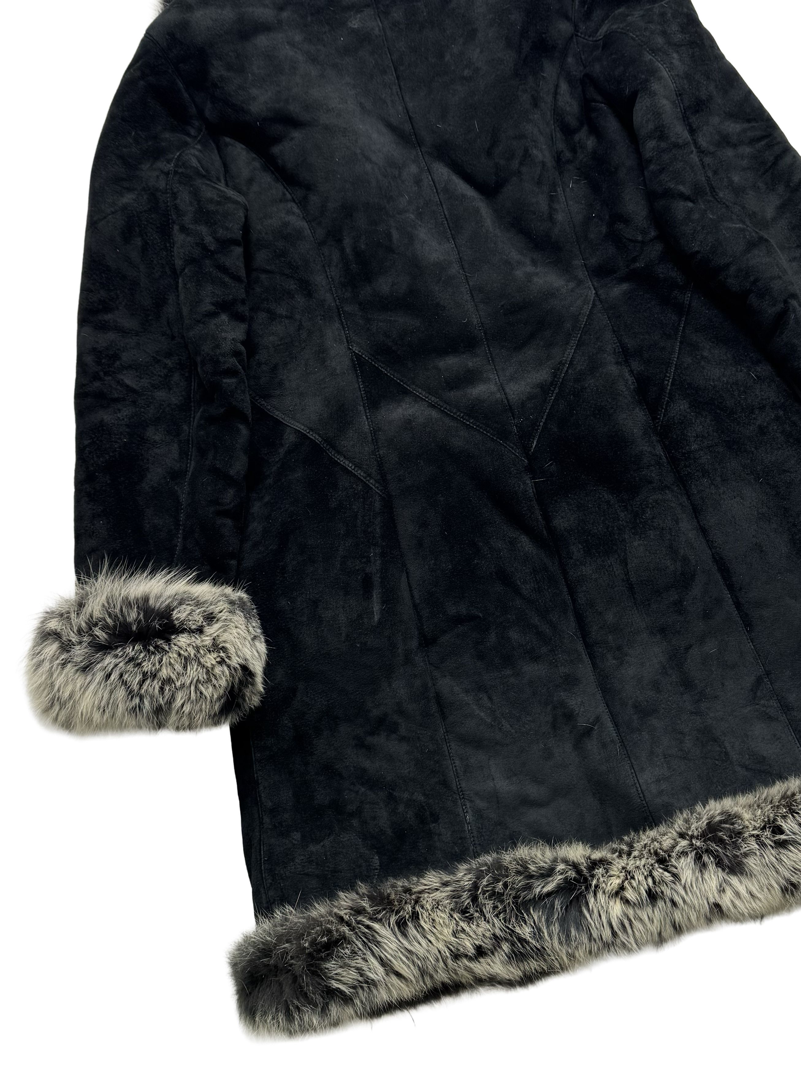 Vintage Vintage Leather Coat With Real Fur Details Size L / US 10 / IT 46 - 14 Thumbnail