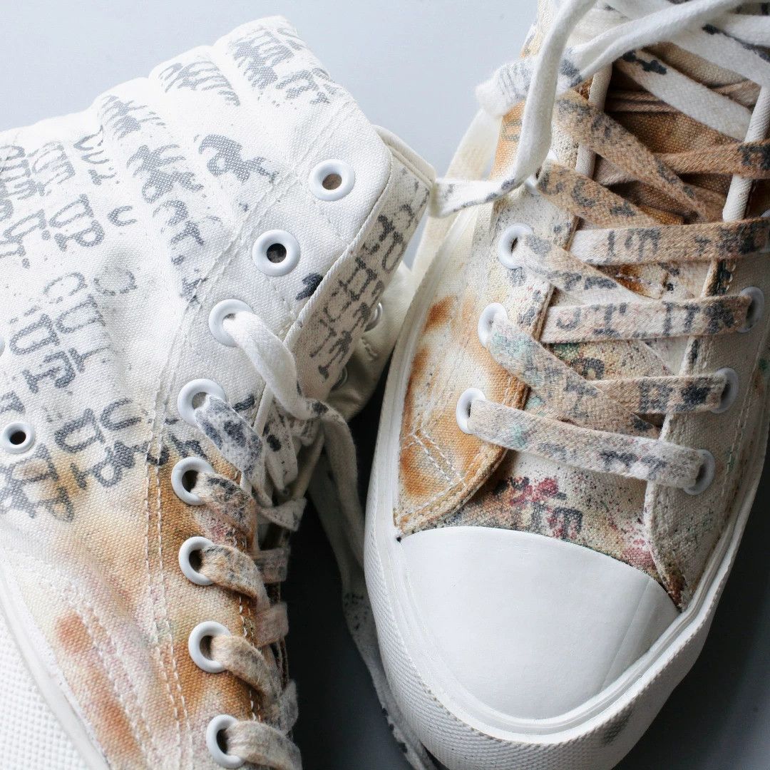 Number (N)ine Number Nine "CUT UP" High-Top Sneakers Size US 8 / EU 41 - 1 Thumbnail
