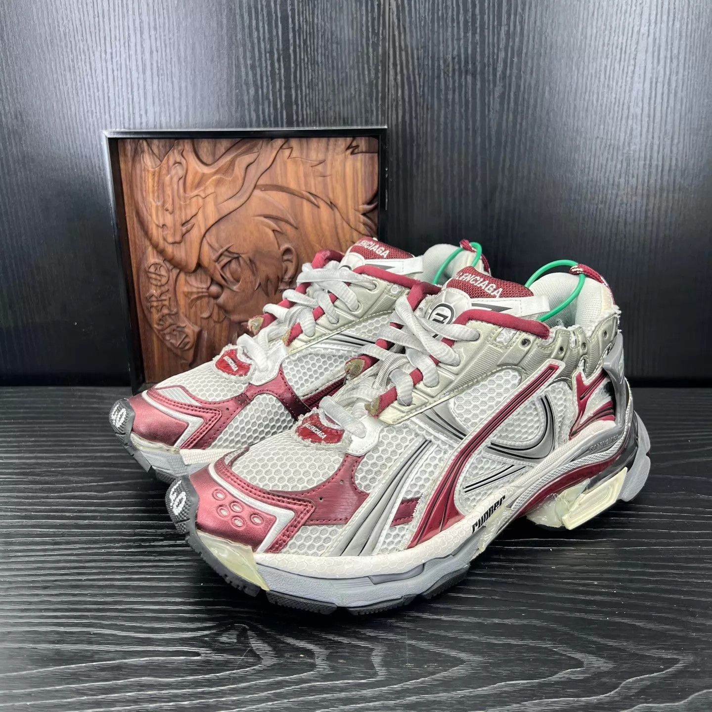 Balenciaga Balenciaga Runner White/Gray/Red 40 New Size US 7 / EU 40 - 1 Thumbnail