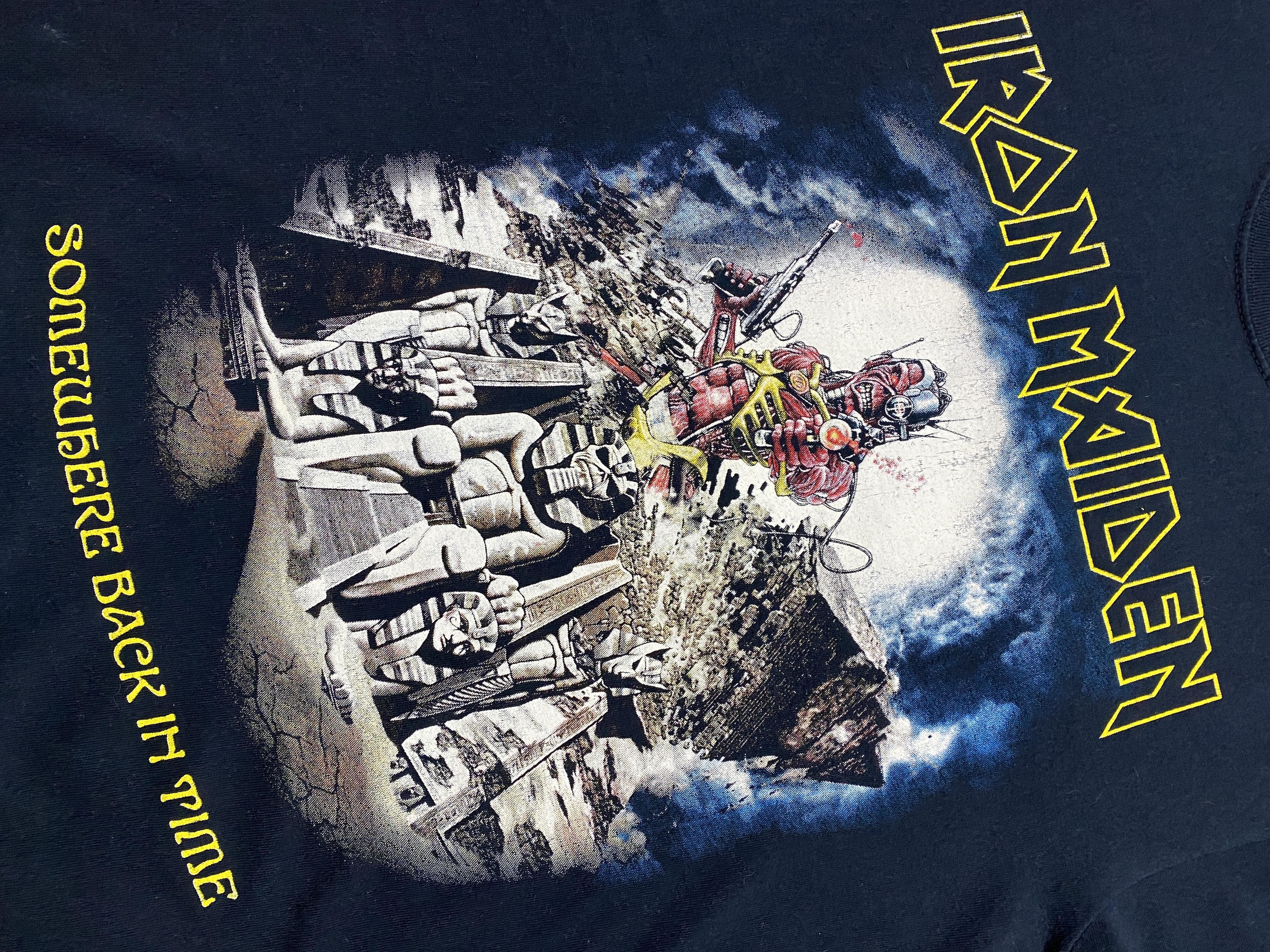 Band Tees Vintage Y2K Iron Maiden Somewhere back in time M Size US M / EU 48-50 / 2 - 2 Thumbnail