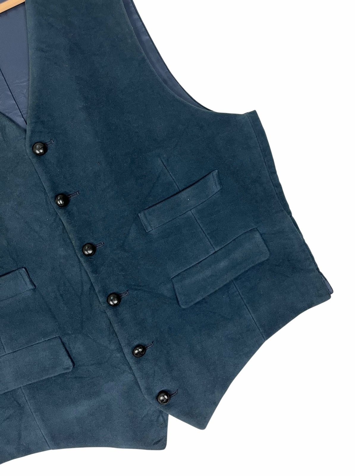 Japanese Brand × Margaret Howell Margarett Howell England Navy Blue Button Vest Size US L / EU 52-54 / 3 - 6 Thumbnail
