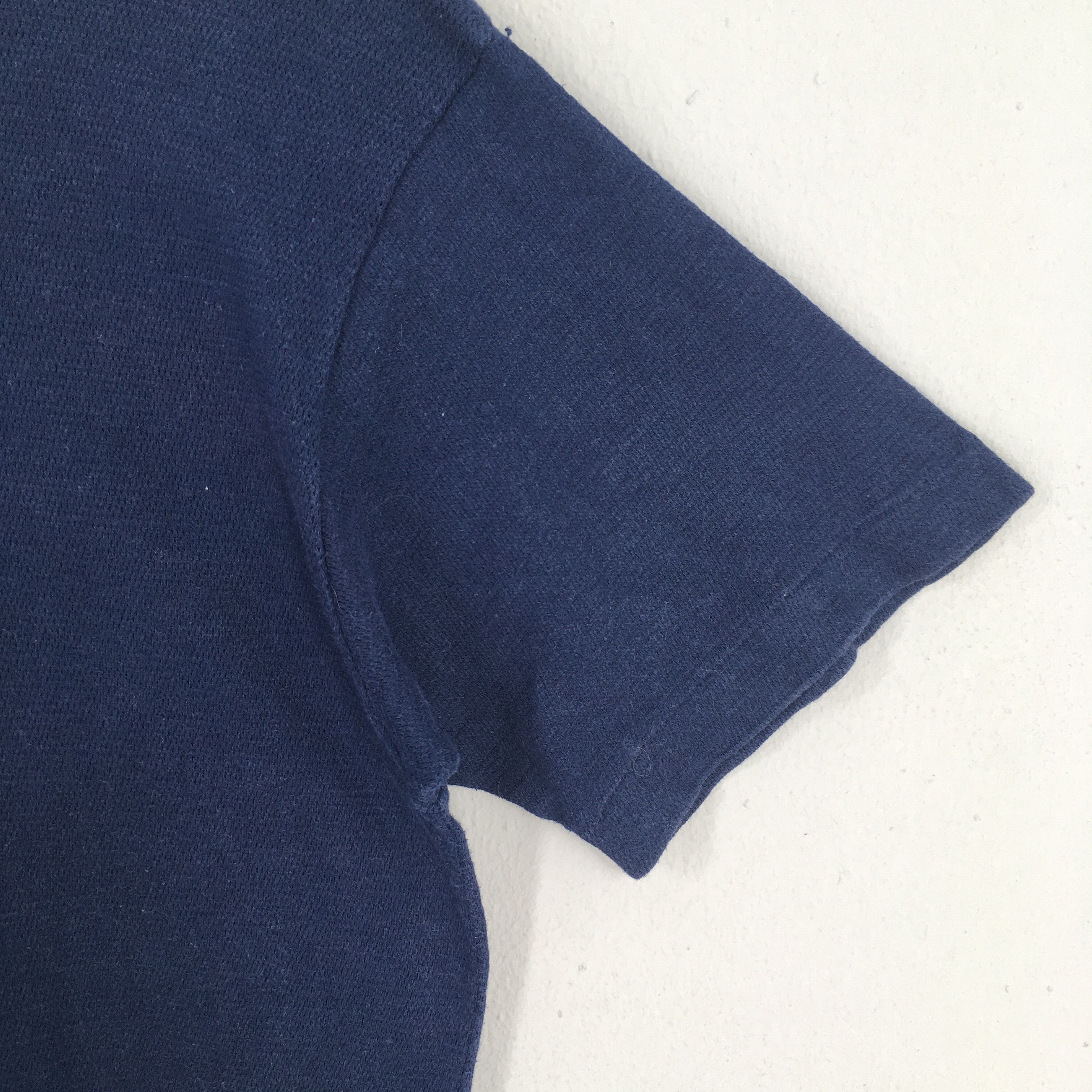 Comme des Garcons Vintage Comme Des Garcons Plain Blue Tshirt Medium Size US M / EU 48-50 / 2 - 4 Thumbnail