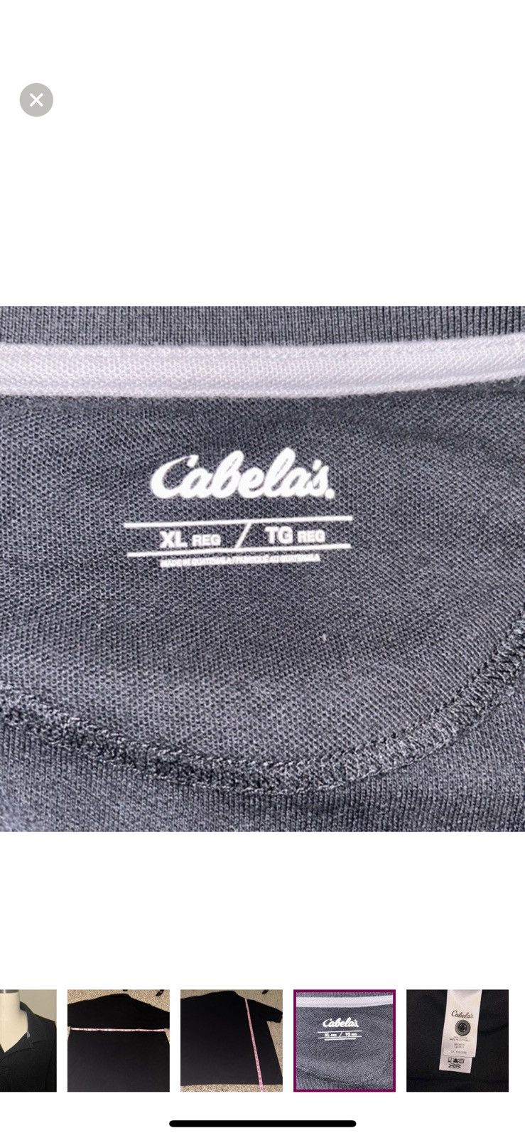 Cabelas Cabelas XL black polo shirt Size US XL / EU 56 / 4 - 3 Thumbnail