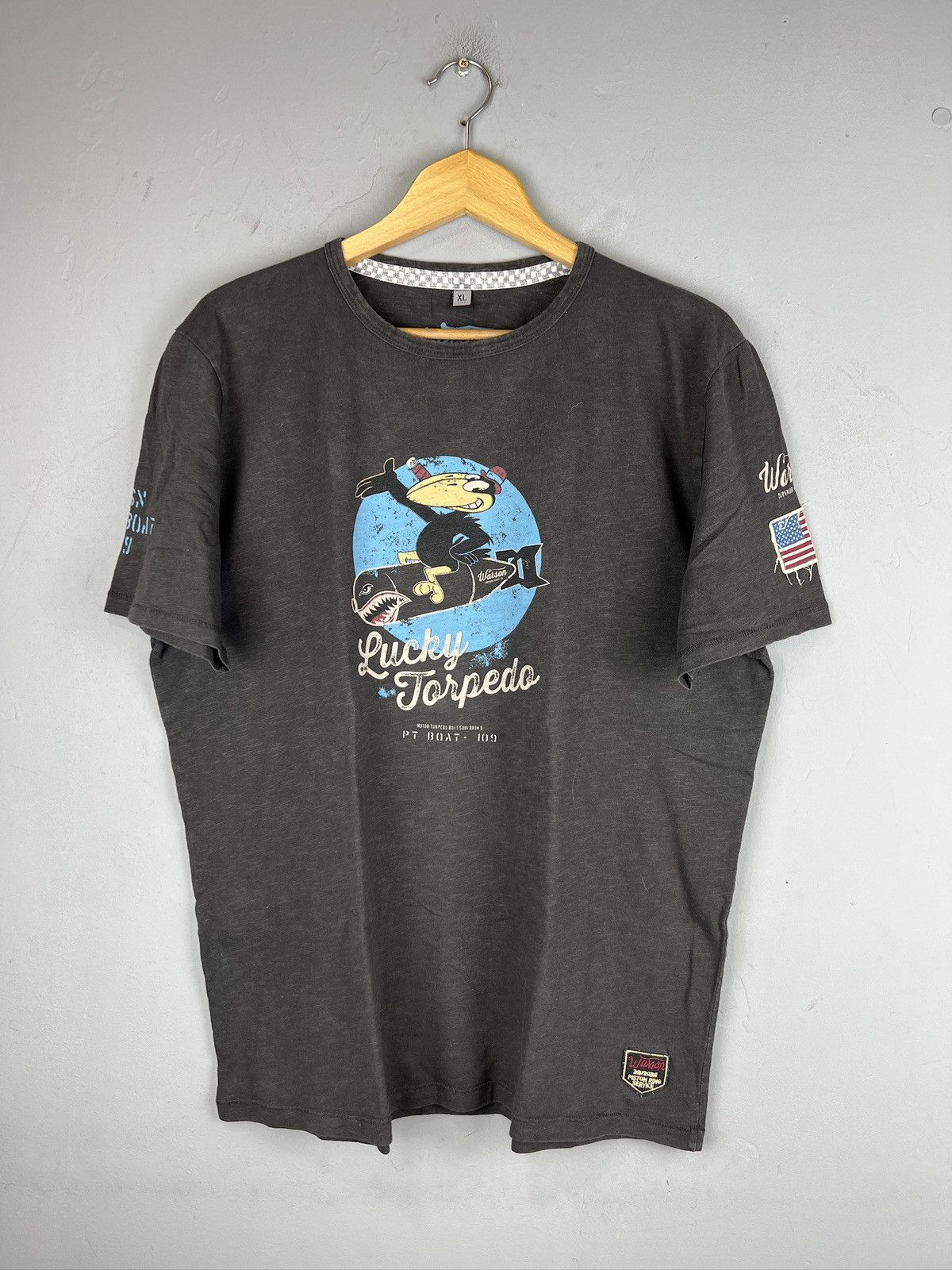 Vintage Warson Motors 53 Racing Equipment tee Size US L / EU 52-54 / 3 - 1 Thumbnail