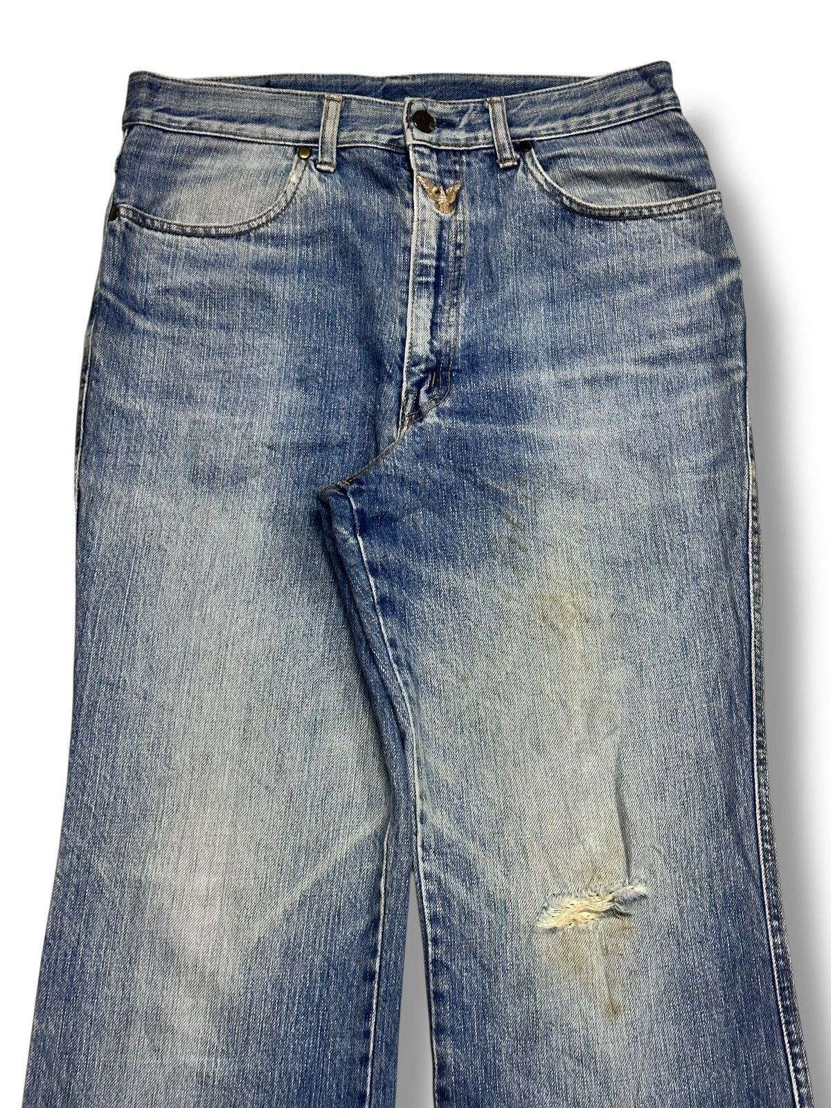Blends Vintage Fiesta Blend Y2K Embroidered Jean American Eagle 🦅 Size US 31 - 4 Thumbnail