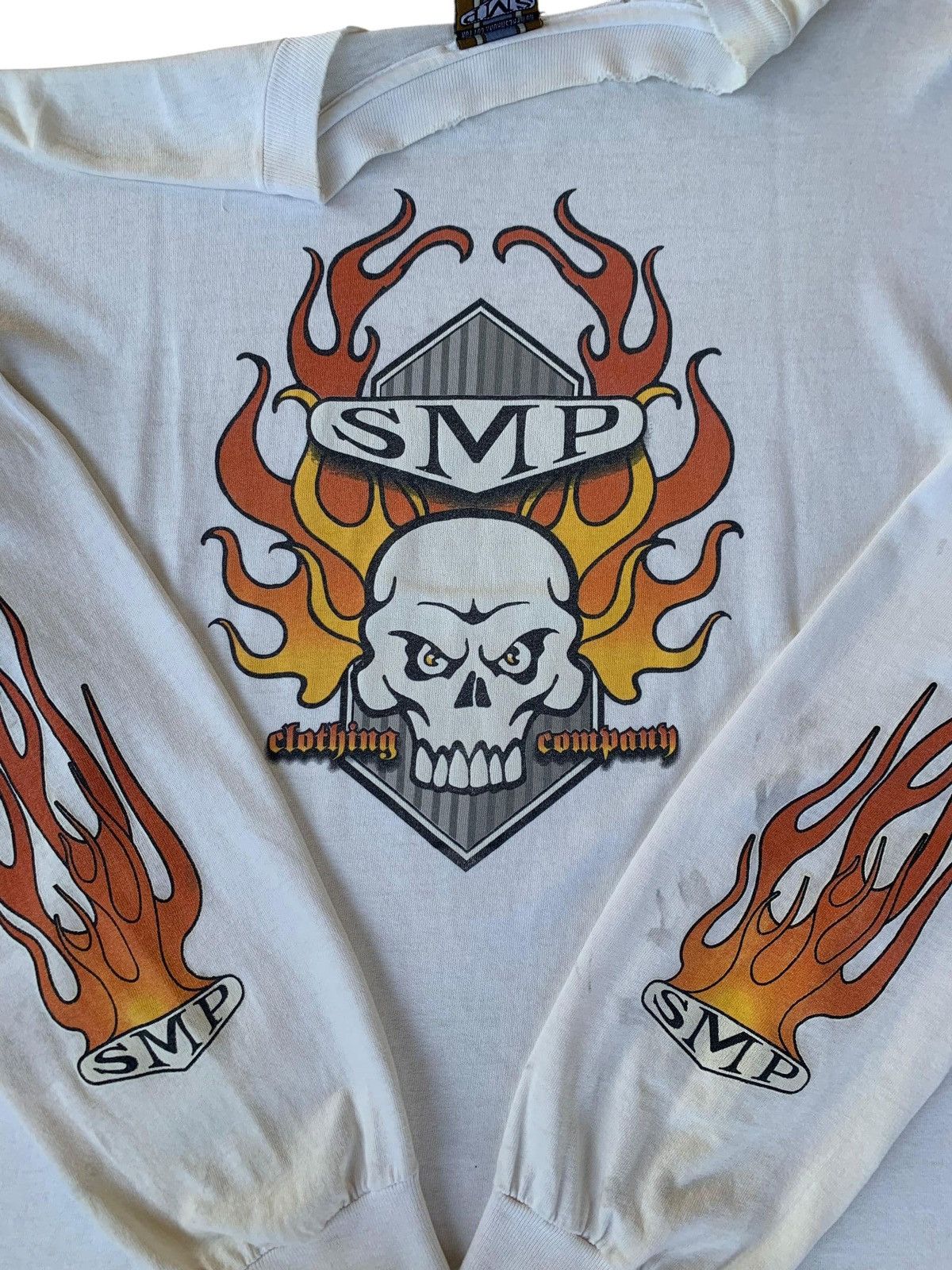 Other [SOLD] 🔥vintage 90s SMP Clothing skateboard flame Size US L / EU 52-54 / 3 - 2 Thumbnail