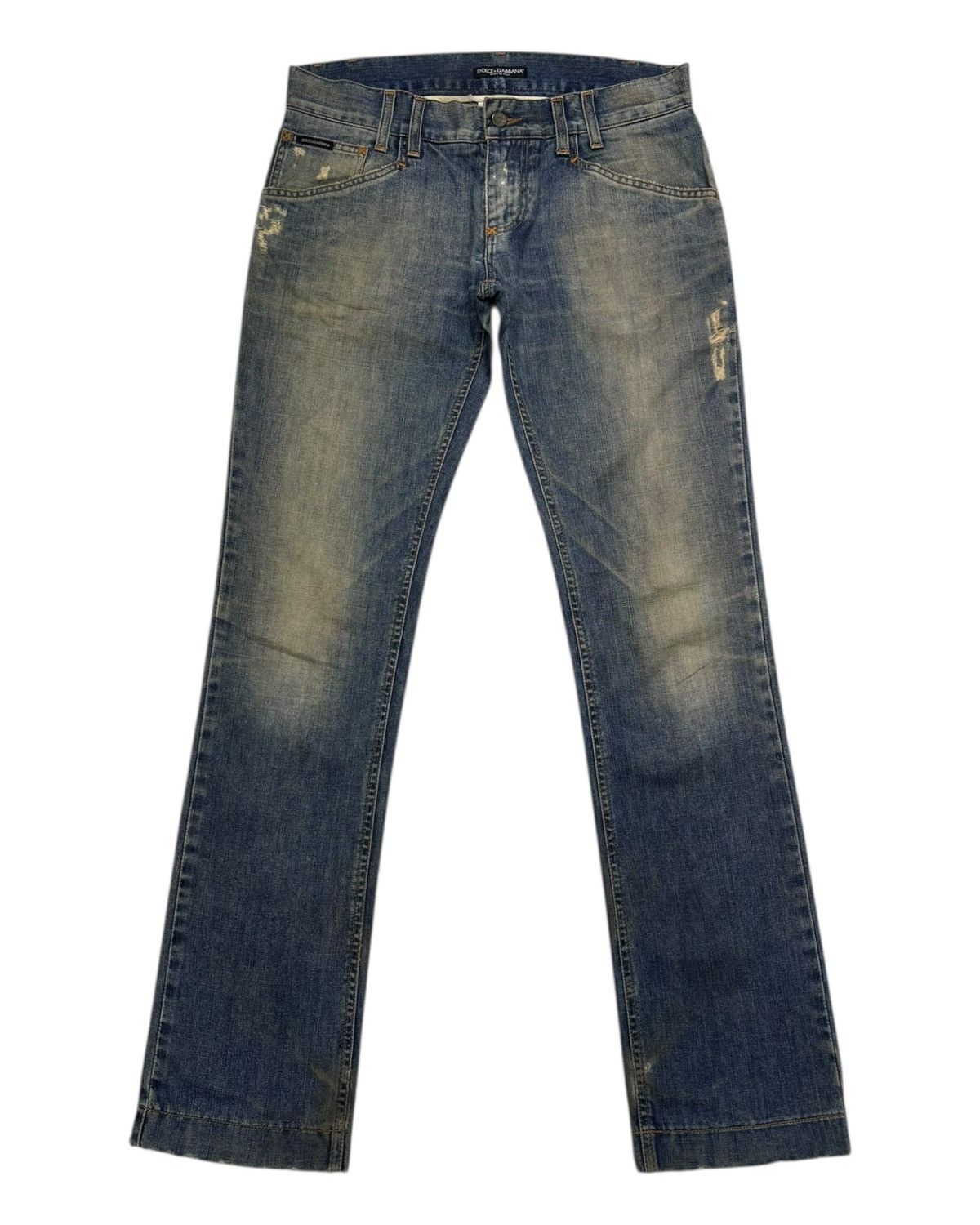 Dolce & Gabbana × Undercover Archived 🇮🇹 Dolce & Gabbana DG Distressed Denim Jeans Size US 34 / EU 50 - 8 Thumbnail