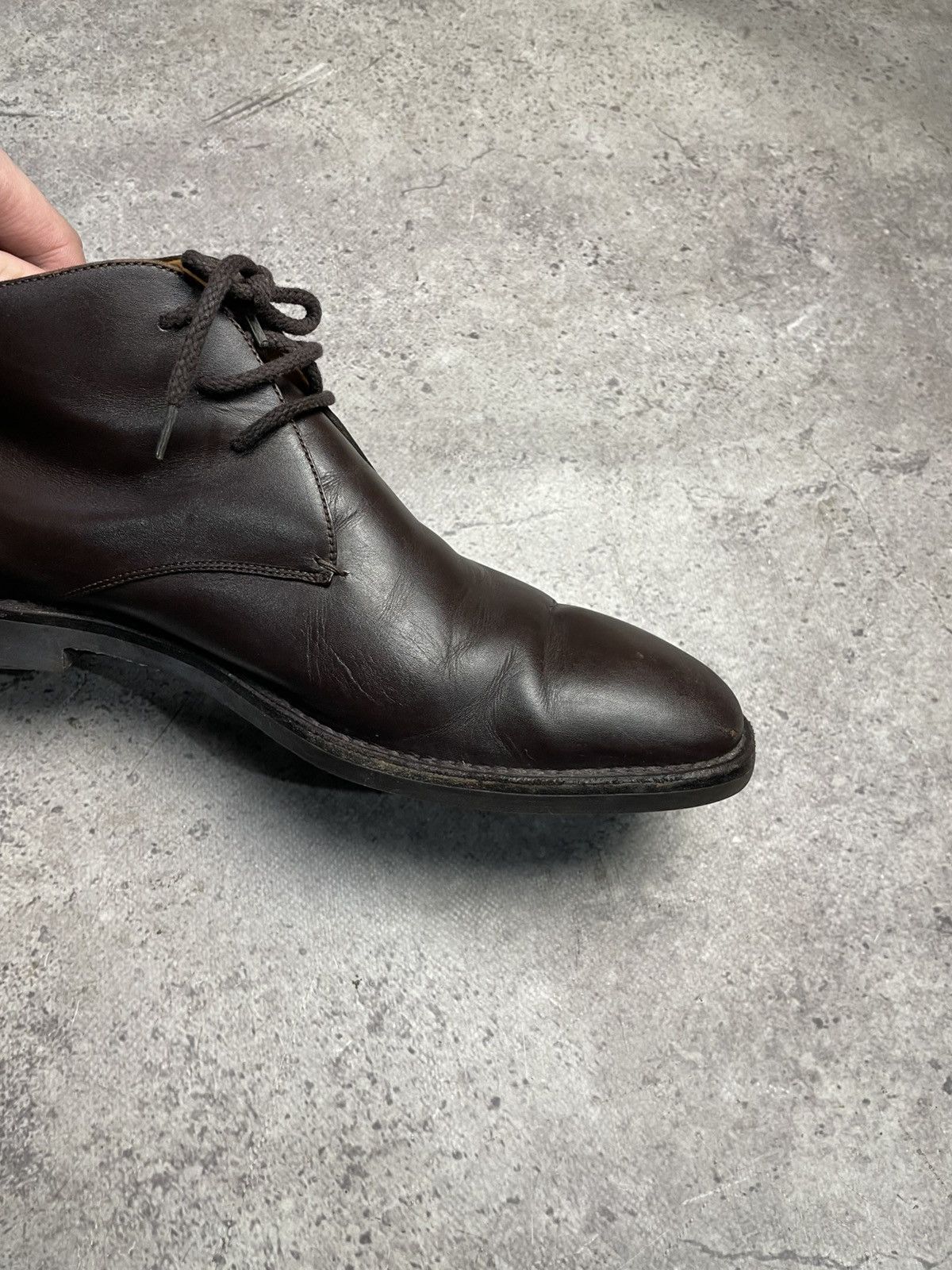 Gucci Gucci Leather Chukka Boots Men’s Ankle Dress Shoes Lace Up Size US 9.5 / EU 42-43 - 8 Thumbnail