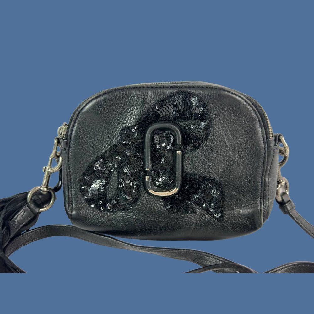 Marc Jacobs Marc Jacobs Snapshot Leather Crossbody Bag Black Womens Crossbody Bag Size ONE SIZE - 1 Thumbnail