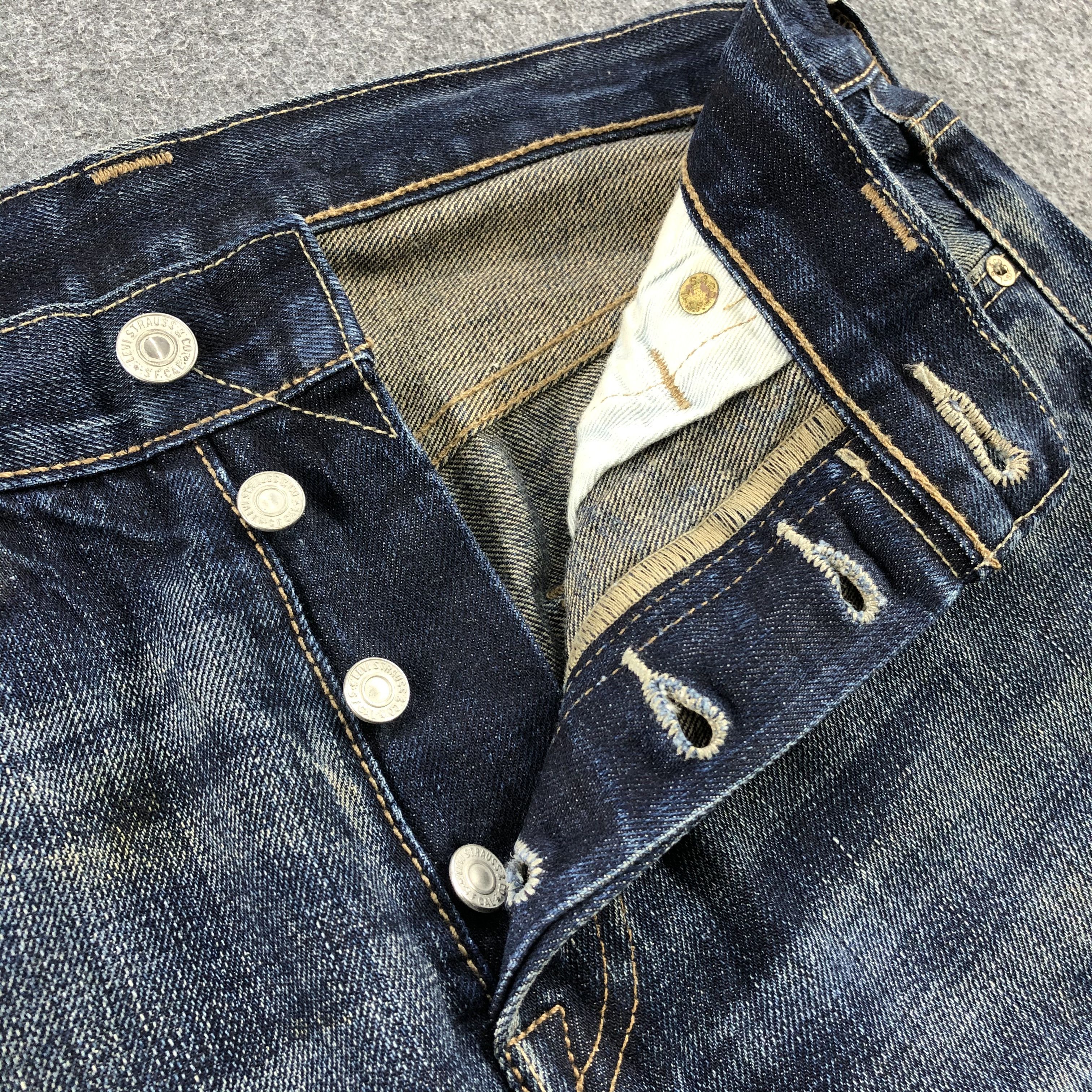 Levi's Vintage Blue Whiskers Levis 501 Jeans-JM1002 Size US 31 - 8 Thumbnail