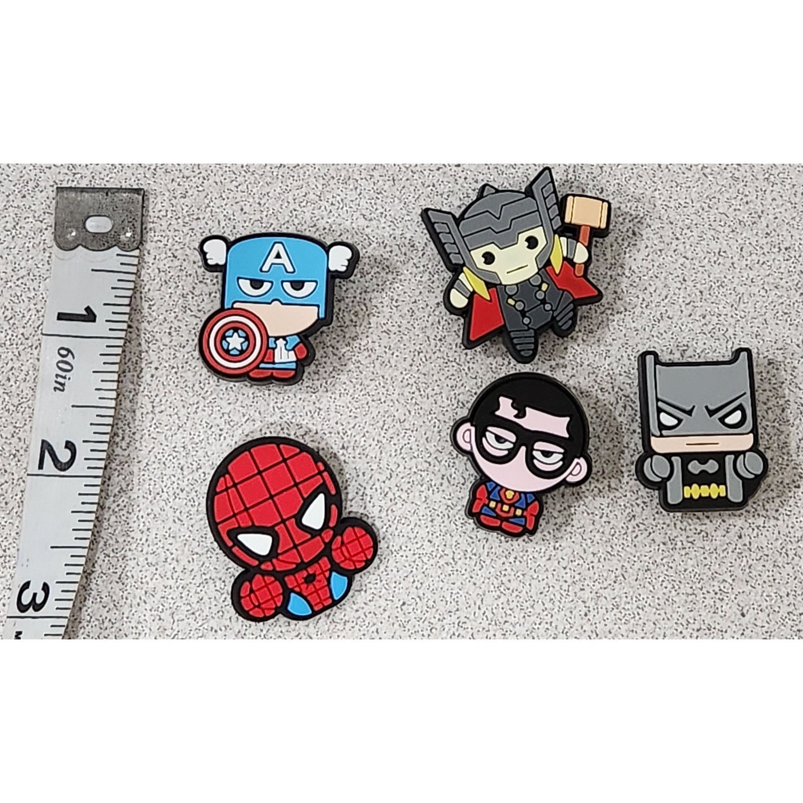 Other DC Marvel Super Hero's Shoe Charms for Crocs 6 pieces NWOTS Size ONE SIZE - 1 Preview