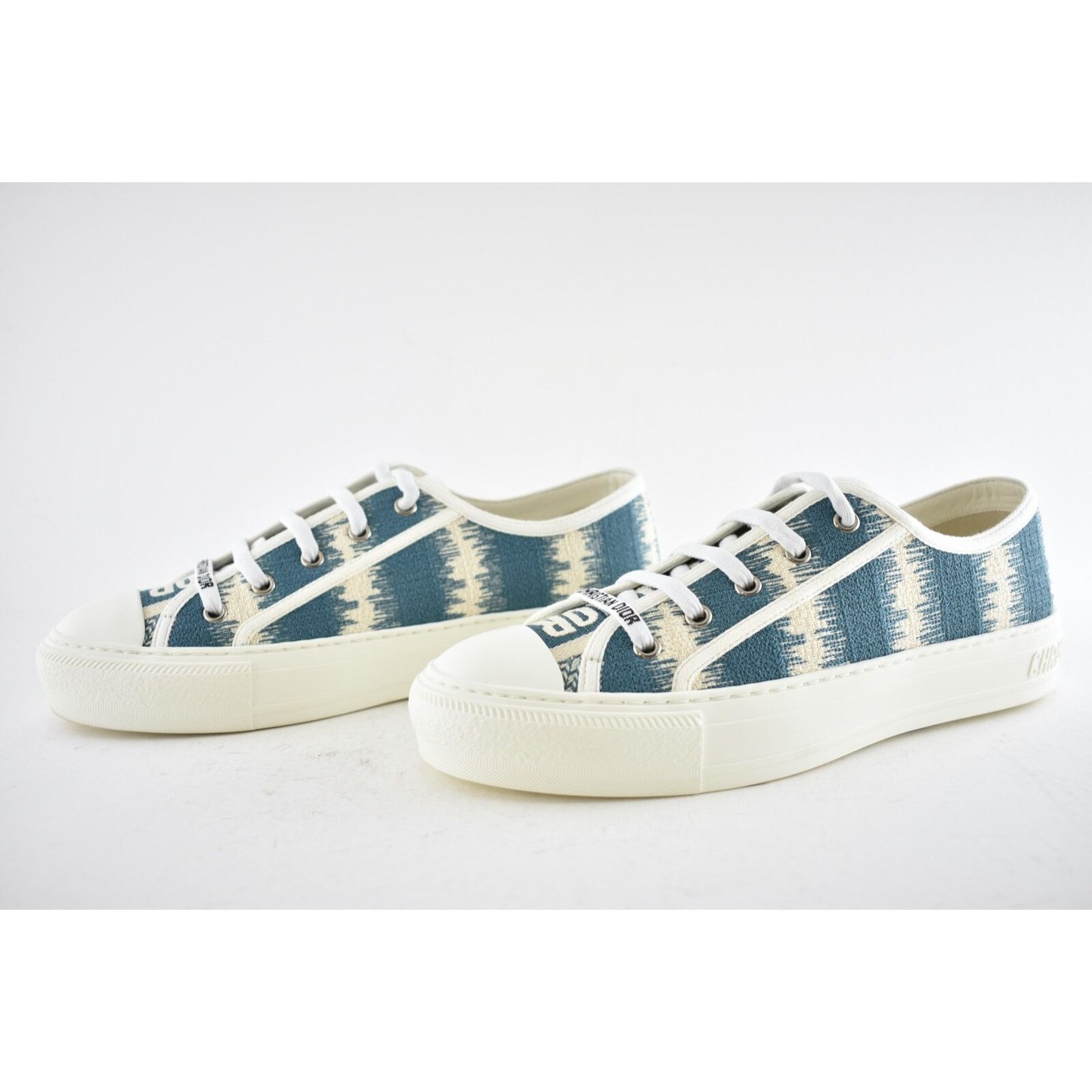 Dior Dior Walk'N'Dior Blue White D Stripes Low Top Sneaker 39 Size US 9 / IT 39 - 8 Thumbnail