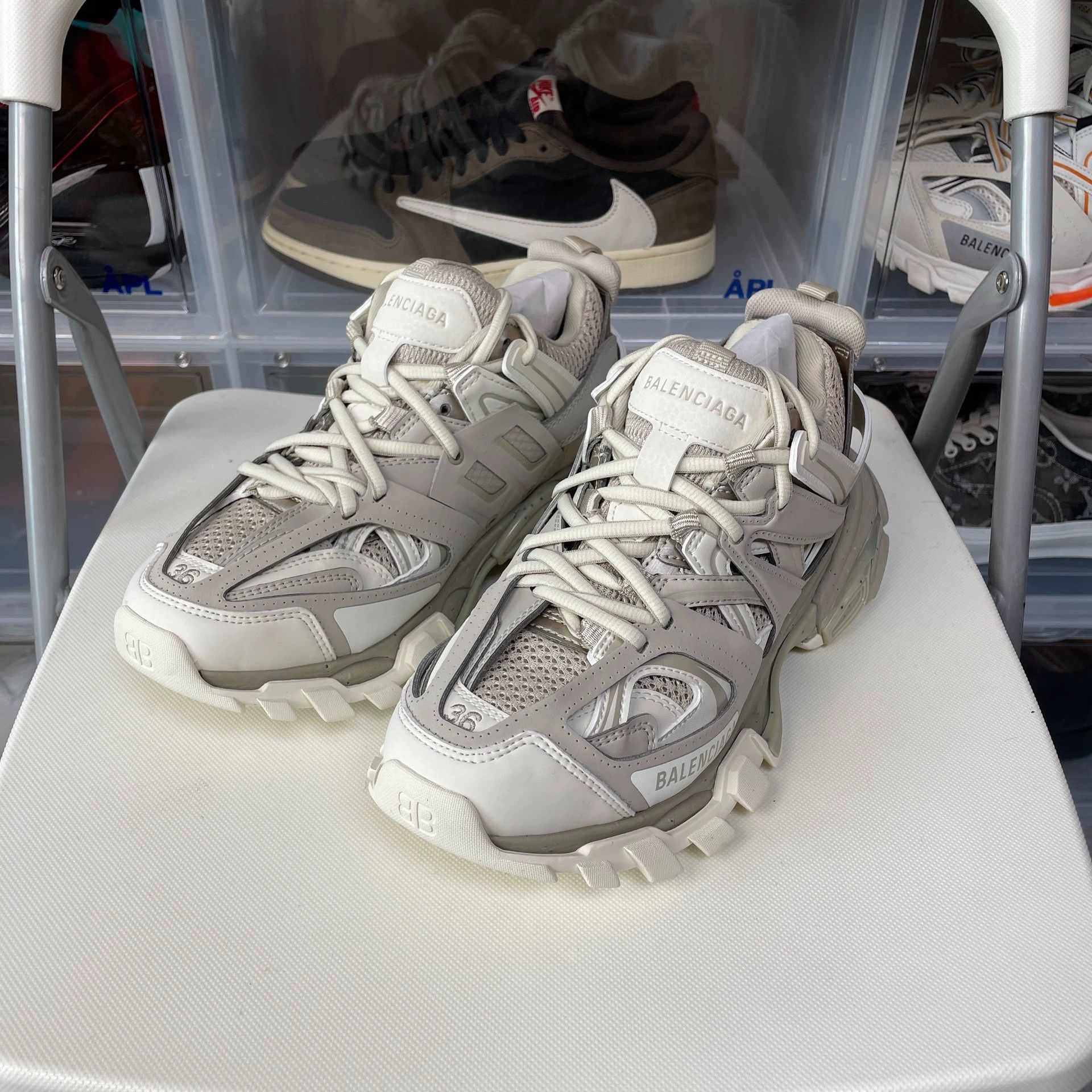 Balenciaga Balenciaga Track 1.0 Milk Tea Brown 36 Size US 5.5 / IT 35.5 - 1 Thumbnail