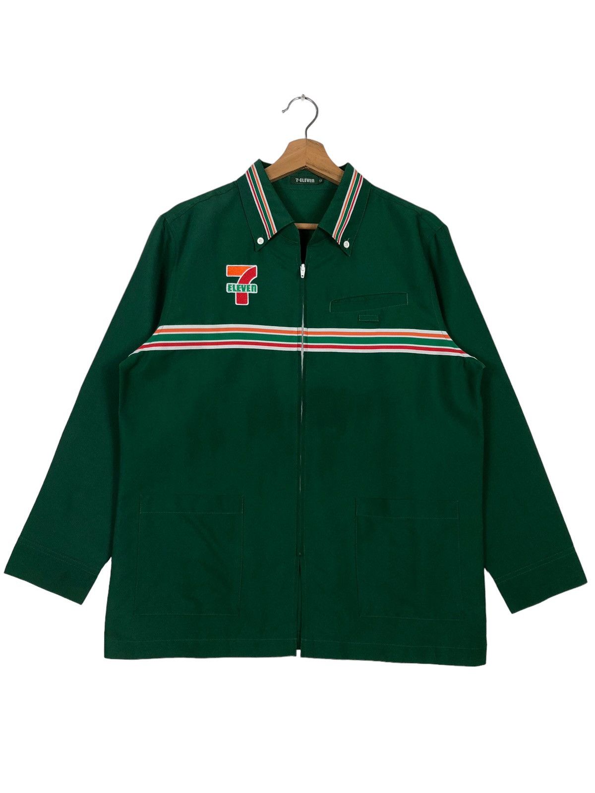 Japanese Brand 🔥90’s Vintage Work Jacket 7-Eleven Big Logo Japan Spell Out Size US M / EU 48-50 / 2 - 1 Thumbnail