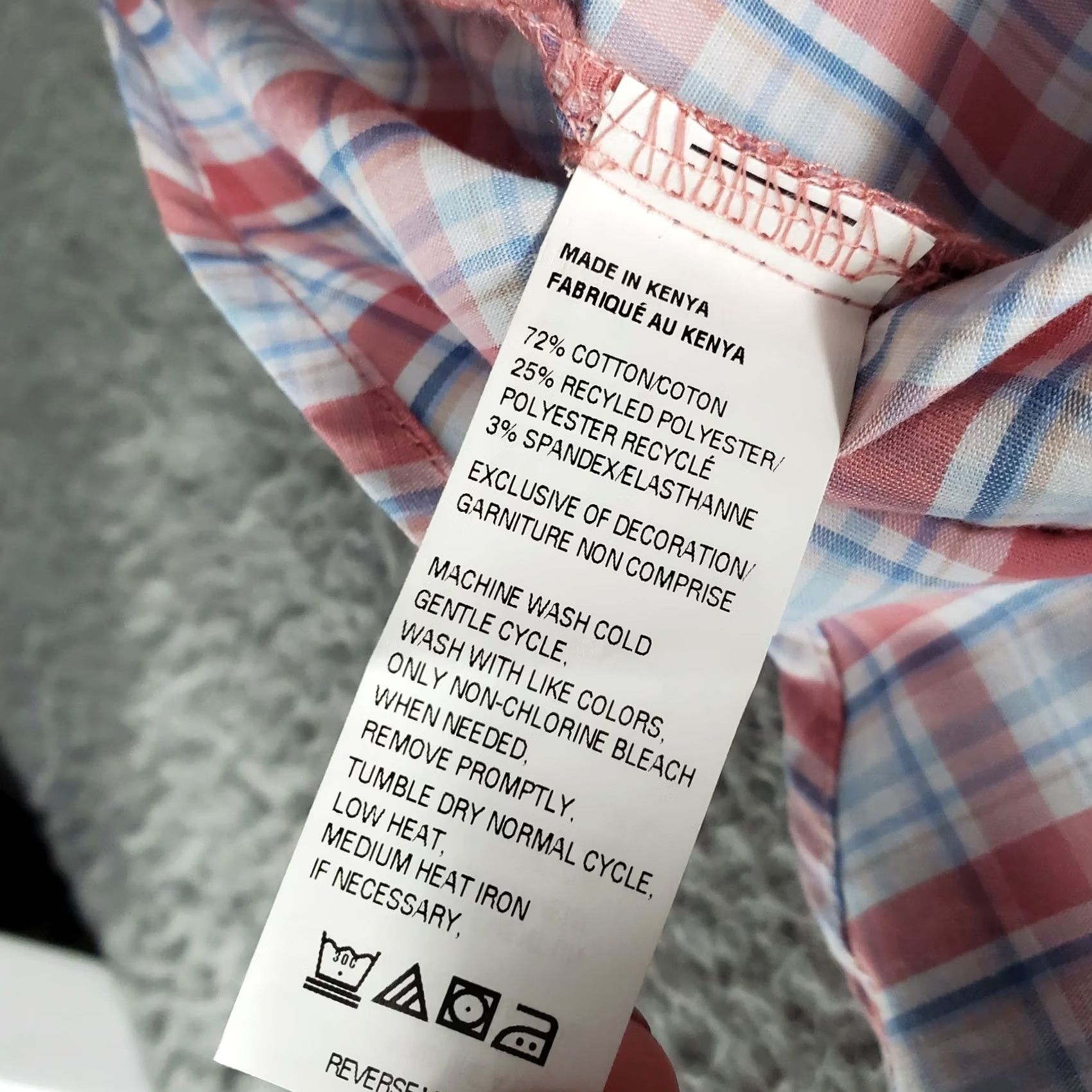 Izod IZOD Shirt Mens 3XLT Multi Plaid Comfort Performance All-Over Stretch Button Down Size US XXL / EU 58 / 5 - 7 Thumbnail