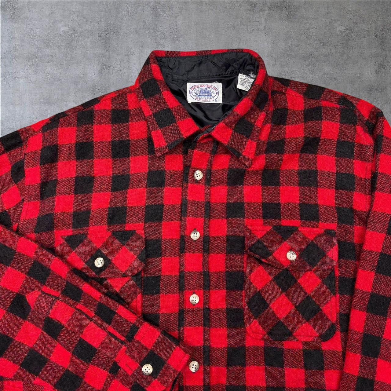 Other Vintage Red And Black Wool Flannel Size US XL / EU 56 / 4 - 2 Thumbnail