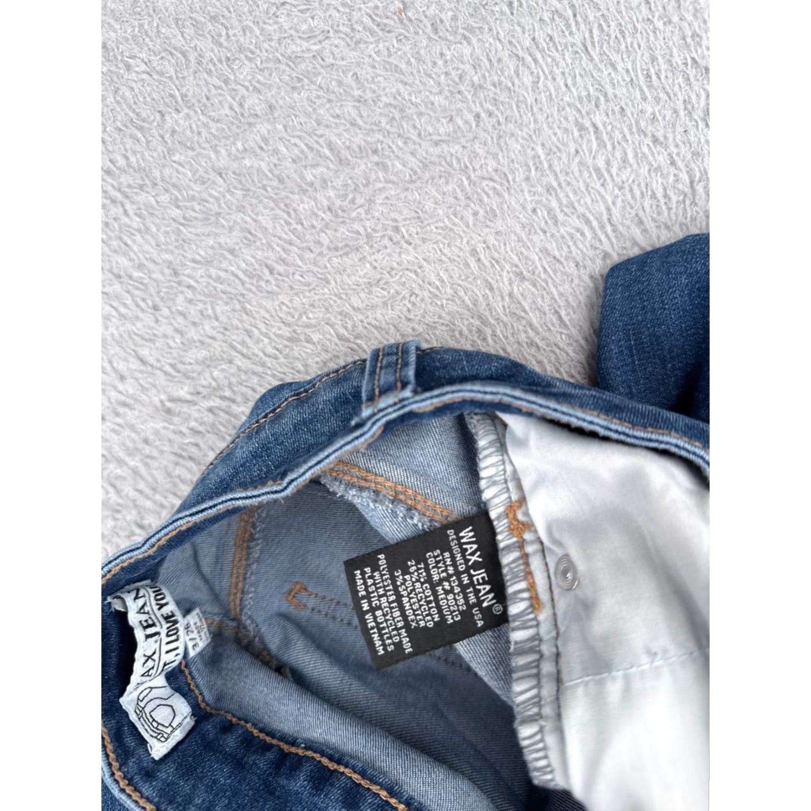 Vintage Mudd Jeans Juniors Skinny Jeans Blue Denim 34x29 Cotton Blend Distressed High Rise 5-Pocket Pockets Zip Button Mens Womens Girls Boys Size 38" / US 16 / IT 52 - 7 Thumbnail